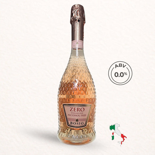 Alcohol-Free Bosio Zero Sparkling Rosé ABV 0.0% No&Low Drinks