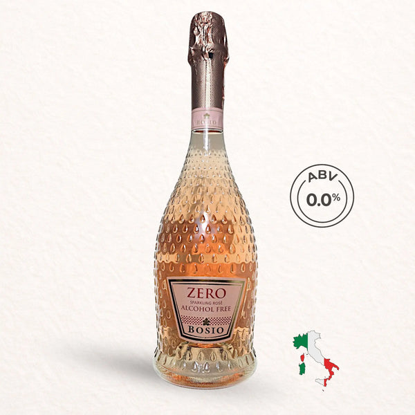 Alcohol-Free Bosio Zero Sparkling Rosé ABV 0.0% No&Low Drinks