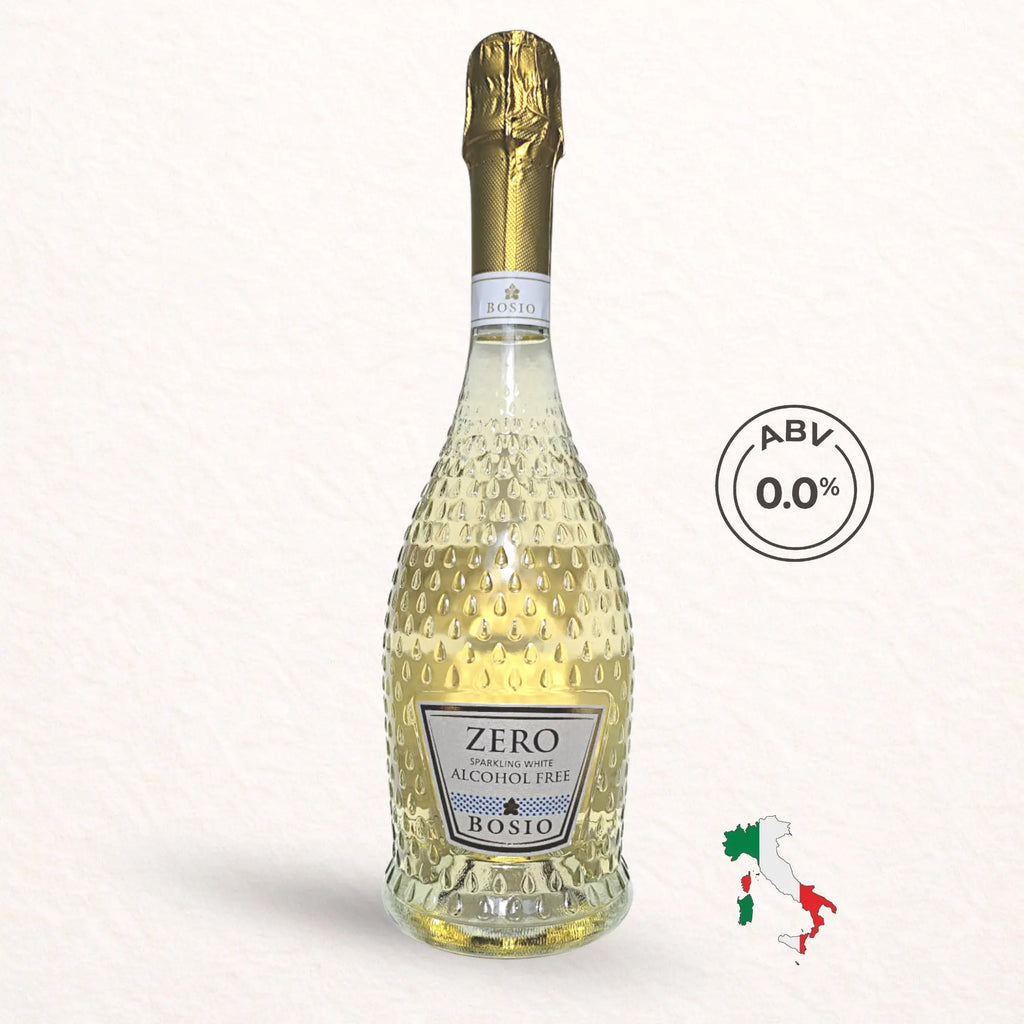 Alcohol-Free Bosio Zero Sparkling Bianco ABV 0.0% No&Low Drinks
