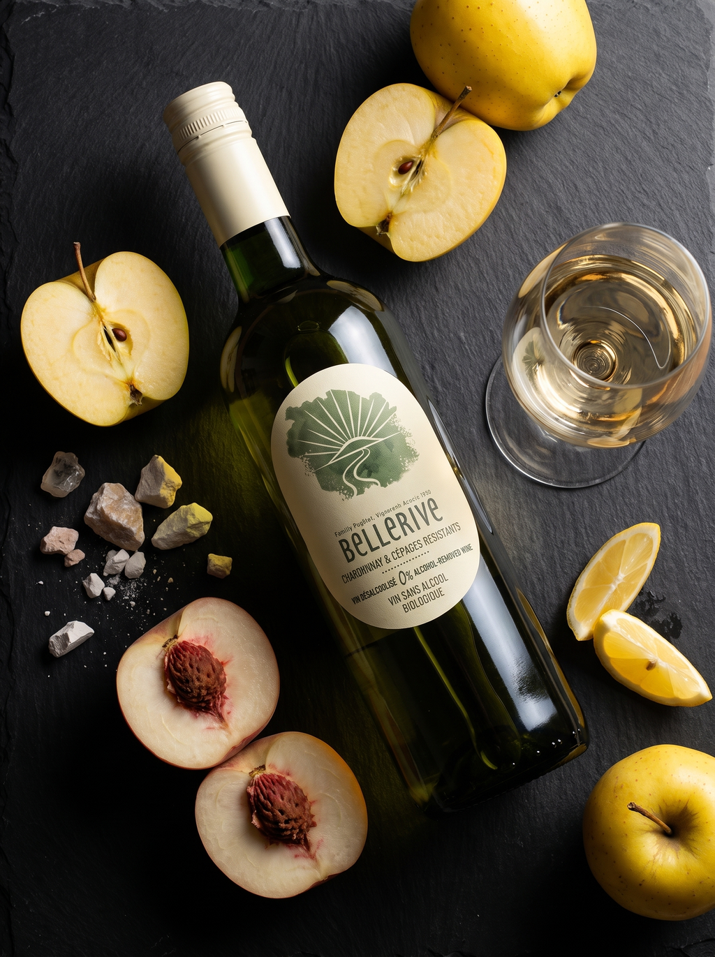 Bellerive Bio-Organic Chardonnay Alcohol Free White Wine 0.0% 750ml Bellerive