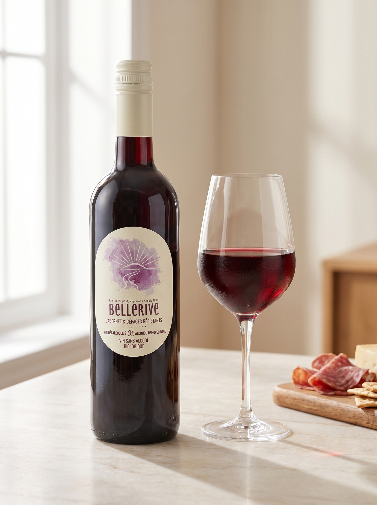 Bellerive Bio-Organic Cabernet Alcohol Free Red Wine 0.0% 750ml Bellerive