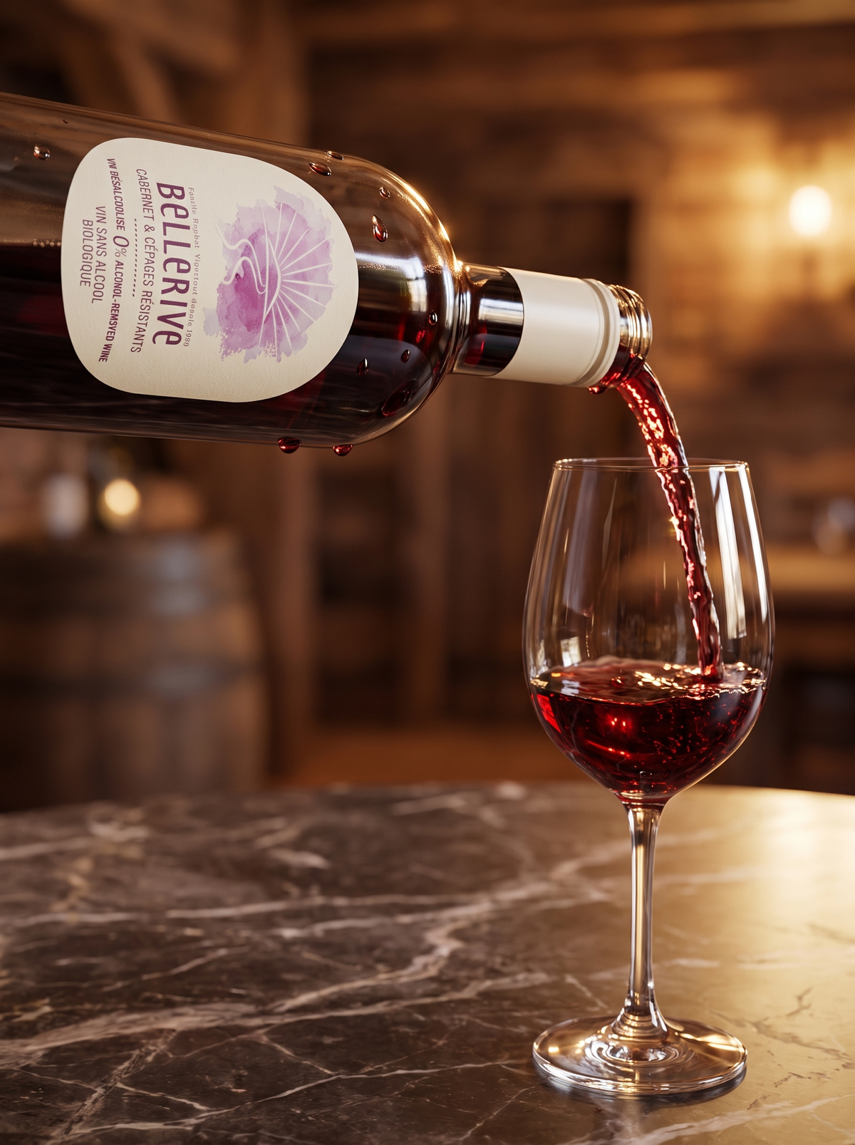 Bellerive Bio-Organic Cabernet Alcohol Free Red Wine 0.0% 750ml Bellerive