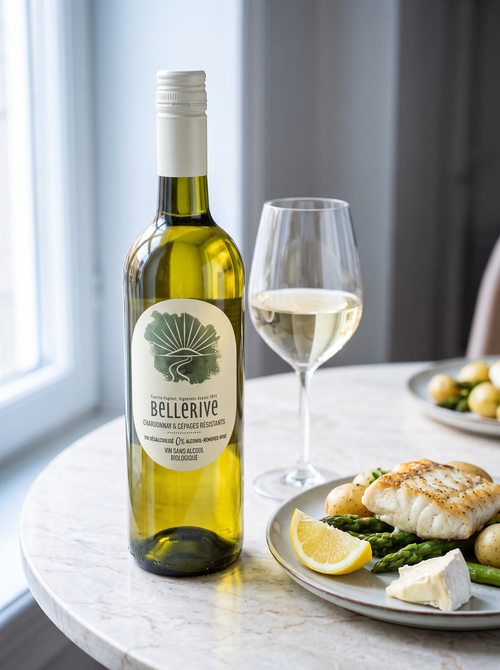 Bellerive Bio-Organic Chardonnay Alcohol Free White Wine 0.0% 750ml Bellerive