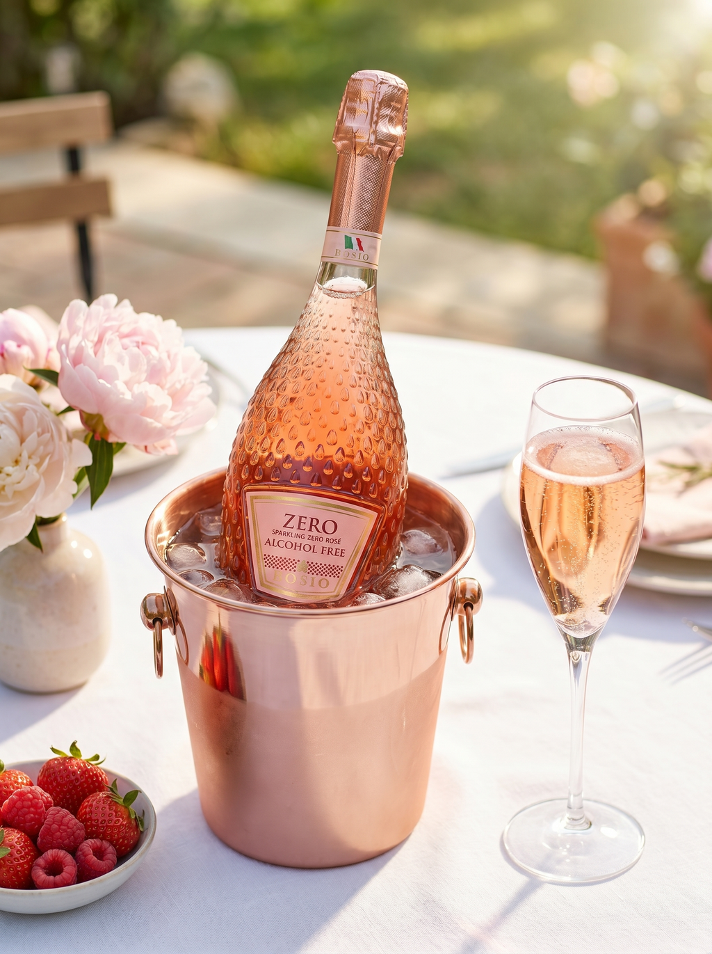 Bosio Zero Sparkling Rosé Alcohol Free Sparkling Wine 0.0% 750ml Bosio Zero