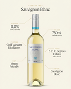 Cin&Cin FREE Sauvignon Blanc Alcohol Free White Wine 0.0% 750ml Cin&Cin