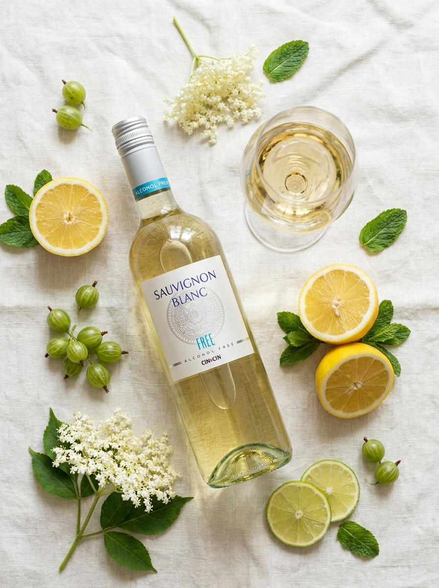 Cin&Cin FREE Sauvignon Blanc Alcohol Free White Wine 0.0% 750ml Cin&Cin