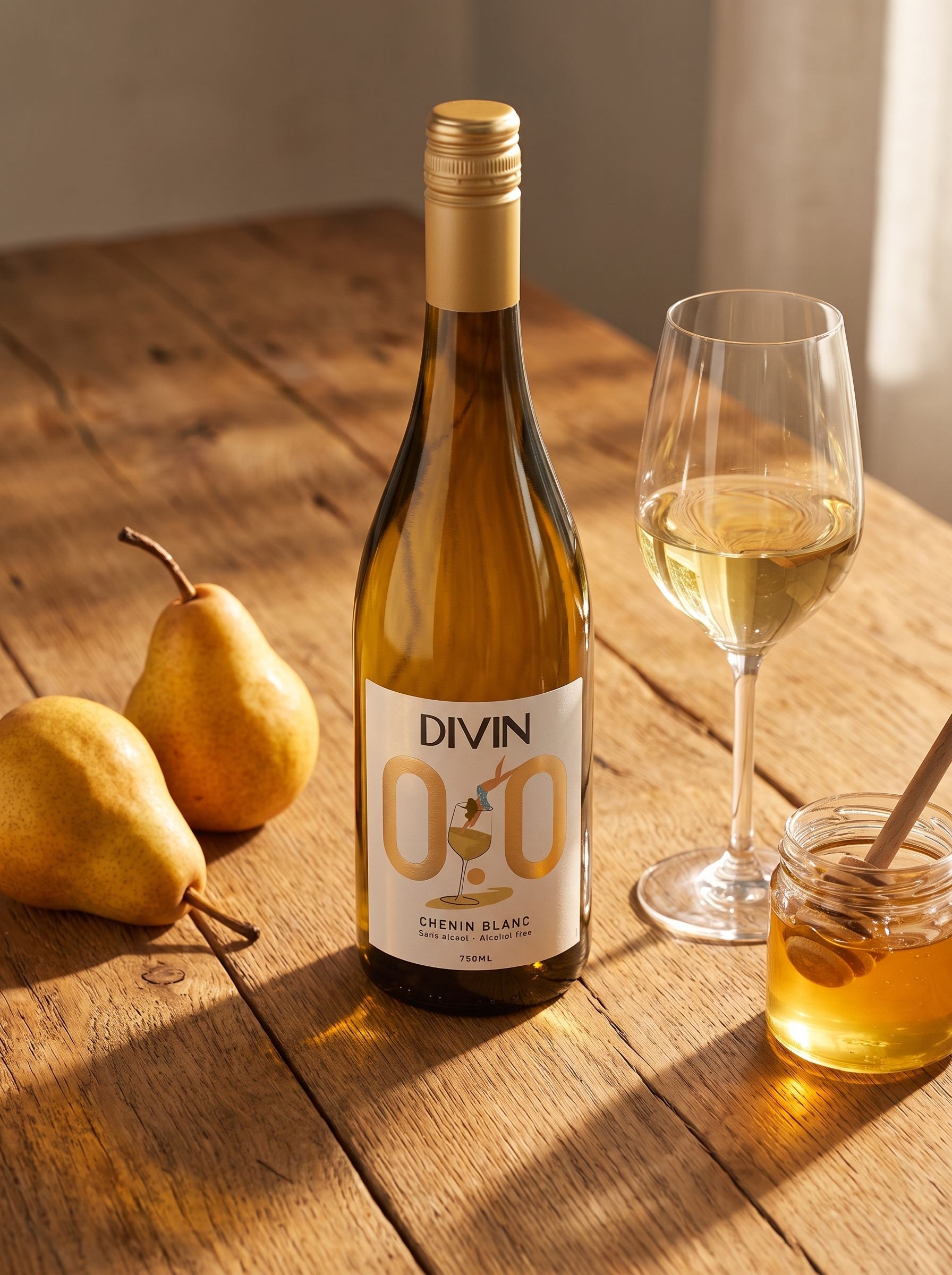DIVIN Chenin Blanc Alcohol Free White Wine 0.0% 750ml DIVIN