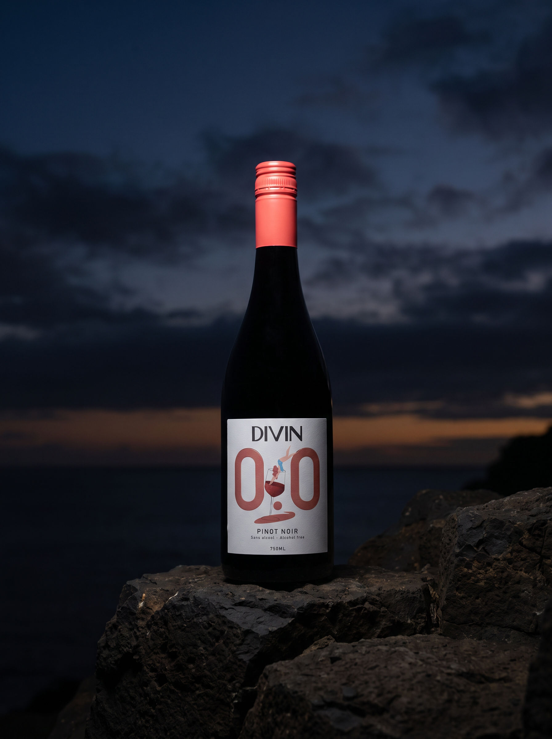 DIVIN Pinot Noir Alcohol Free Red Wine 0.0% 750ml DIVIN