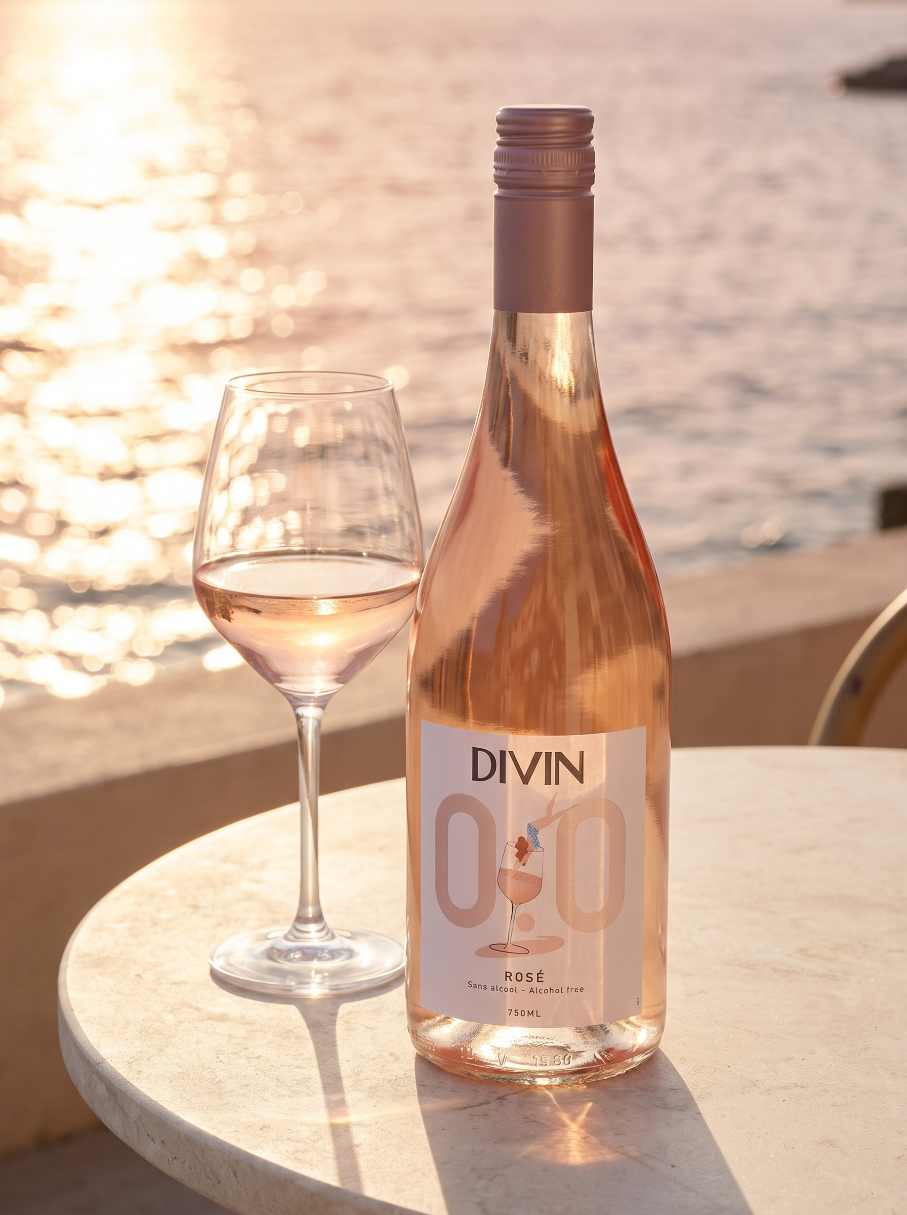 DIVIN Rosé Alcohol Free Wine 0.0% 750ml DIVIN