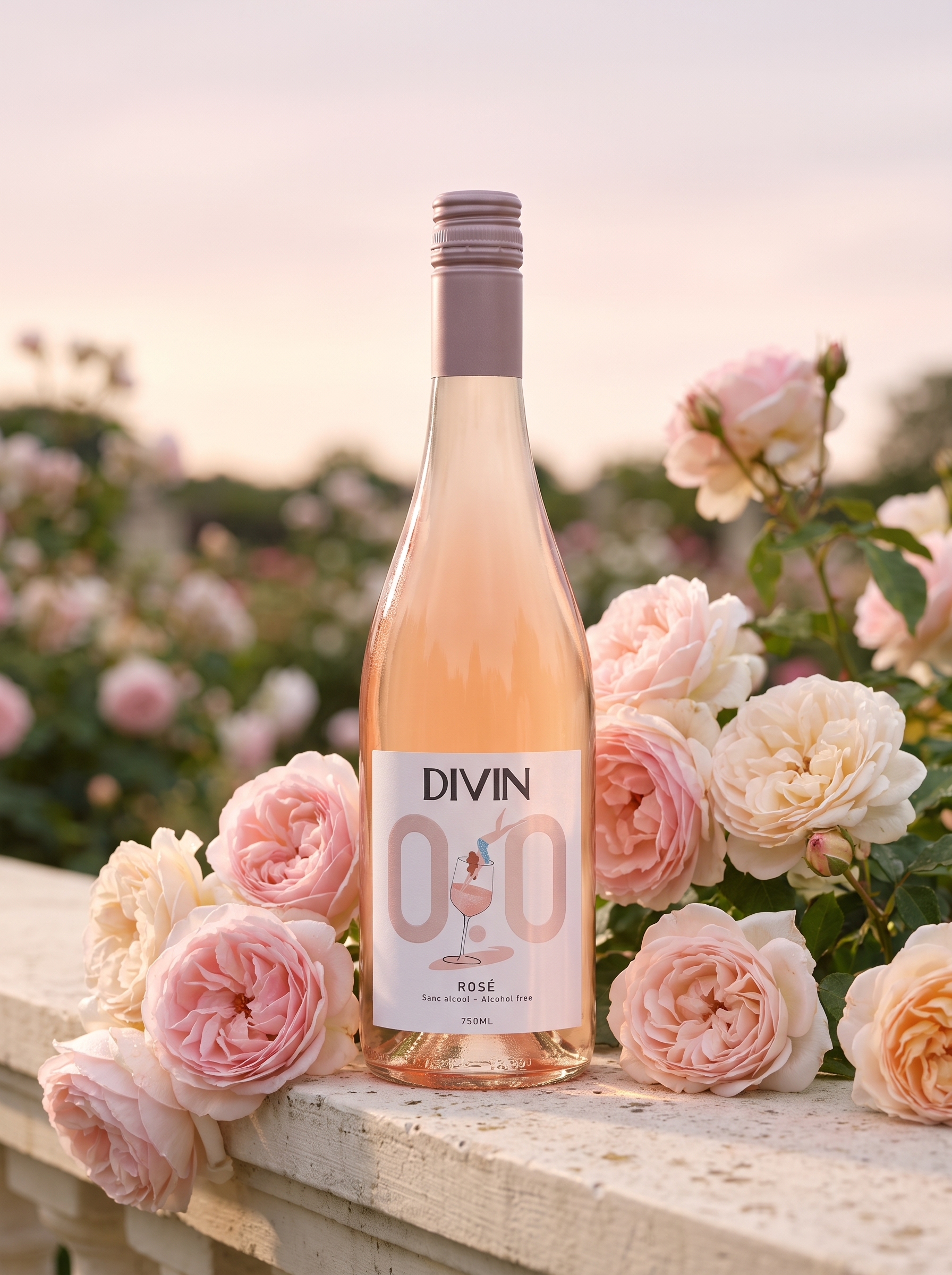 DIVIN Rosé Alcohol Free Wine 0.0% 750ml DIVIN