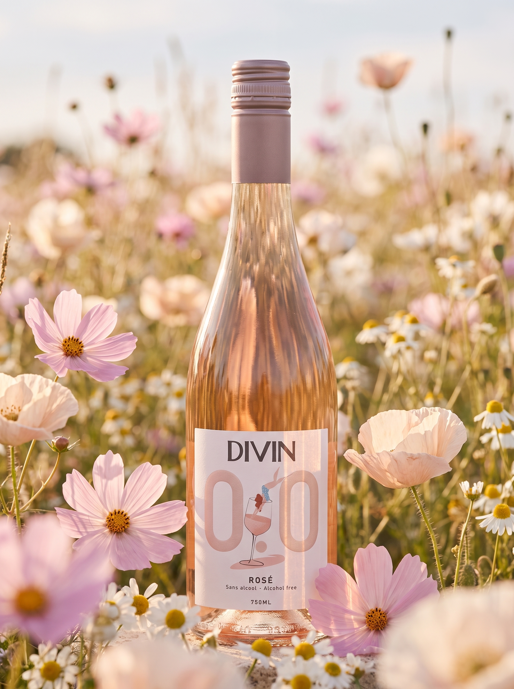 DIVIN Rosé Alcohol Free Wine 0.0% 750ml DIVIN