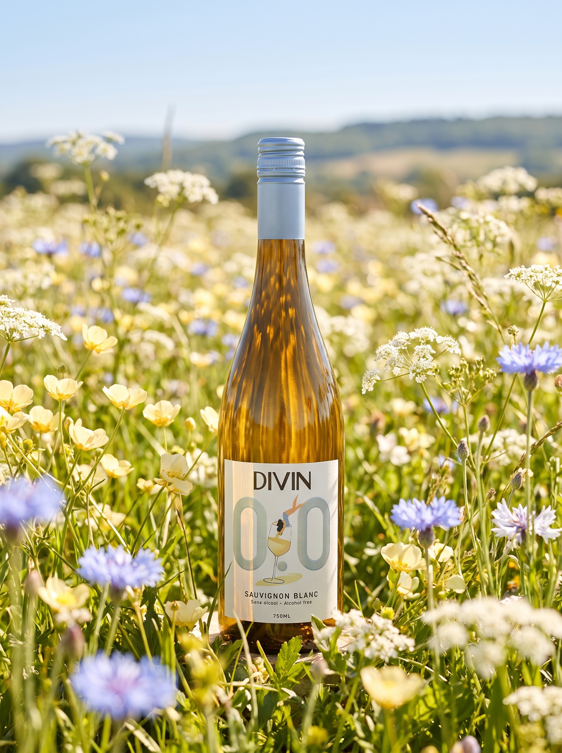 DIVIN Sauvignon Blanc Alcohol Free White Wine 0.0% 750ml DIVIN