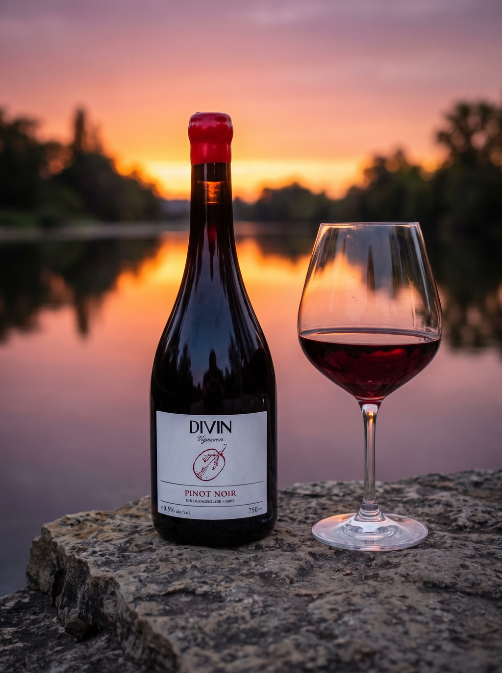 Divin Vigneron Pinot Noir De-Alcoholised Red Wine <0.5% 750ml DIVIN
