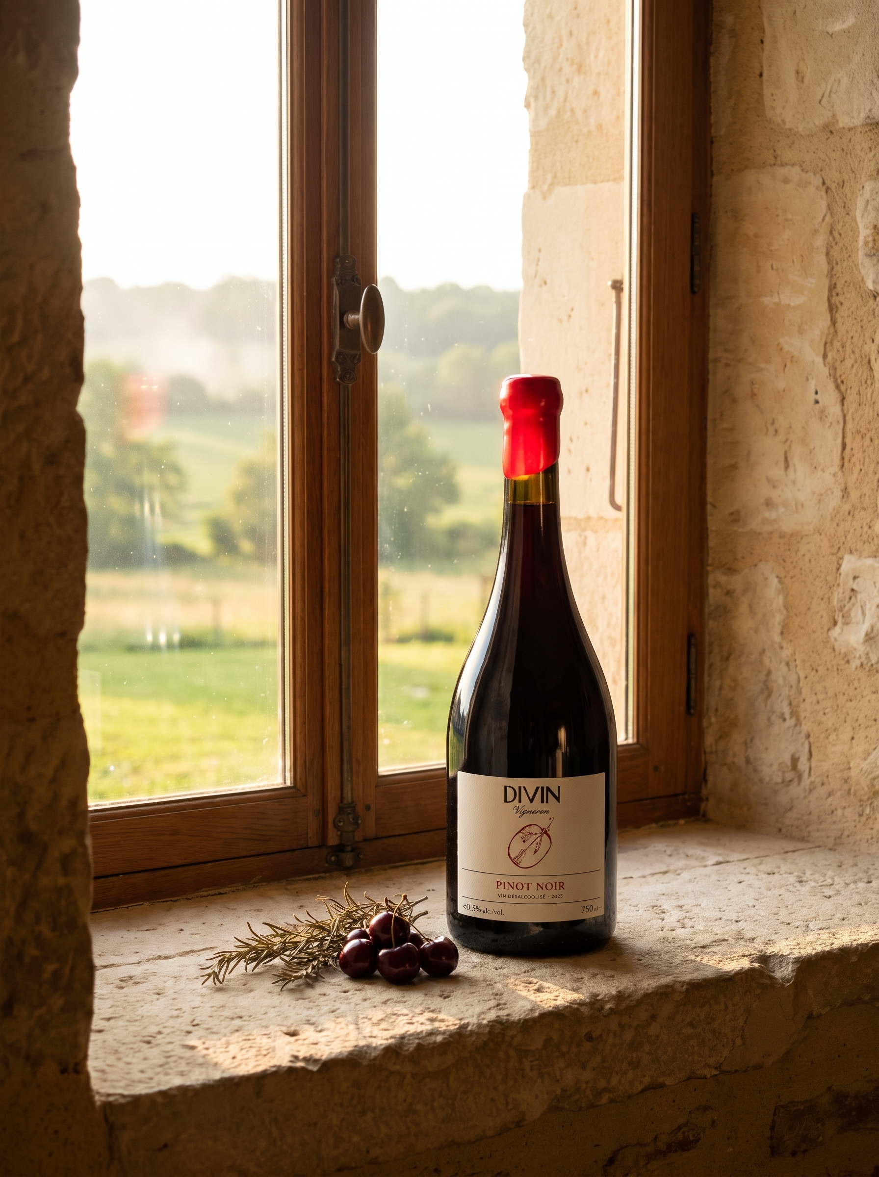 Divin Vigneron Pinot Noir De-Alcoholised Red Wine <0.5% 750ml DIVIN