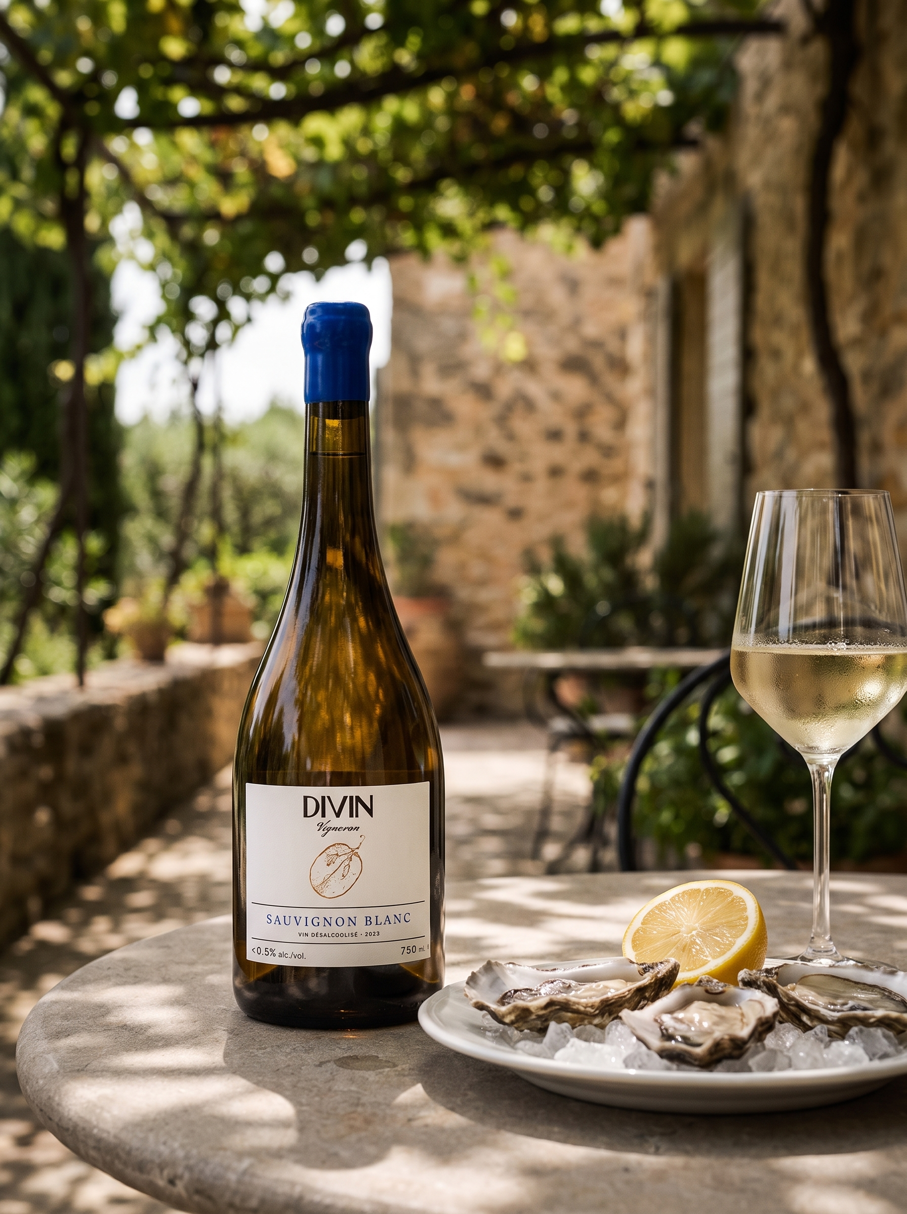 Divin Vigneron Sauvignon Blanc De-Alcoholised White Wine <0.5% 750ml DIVIN