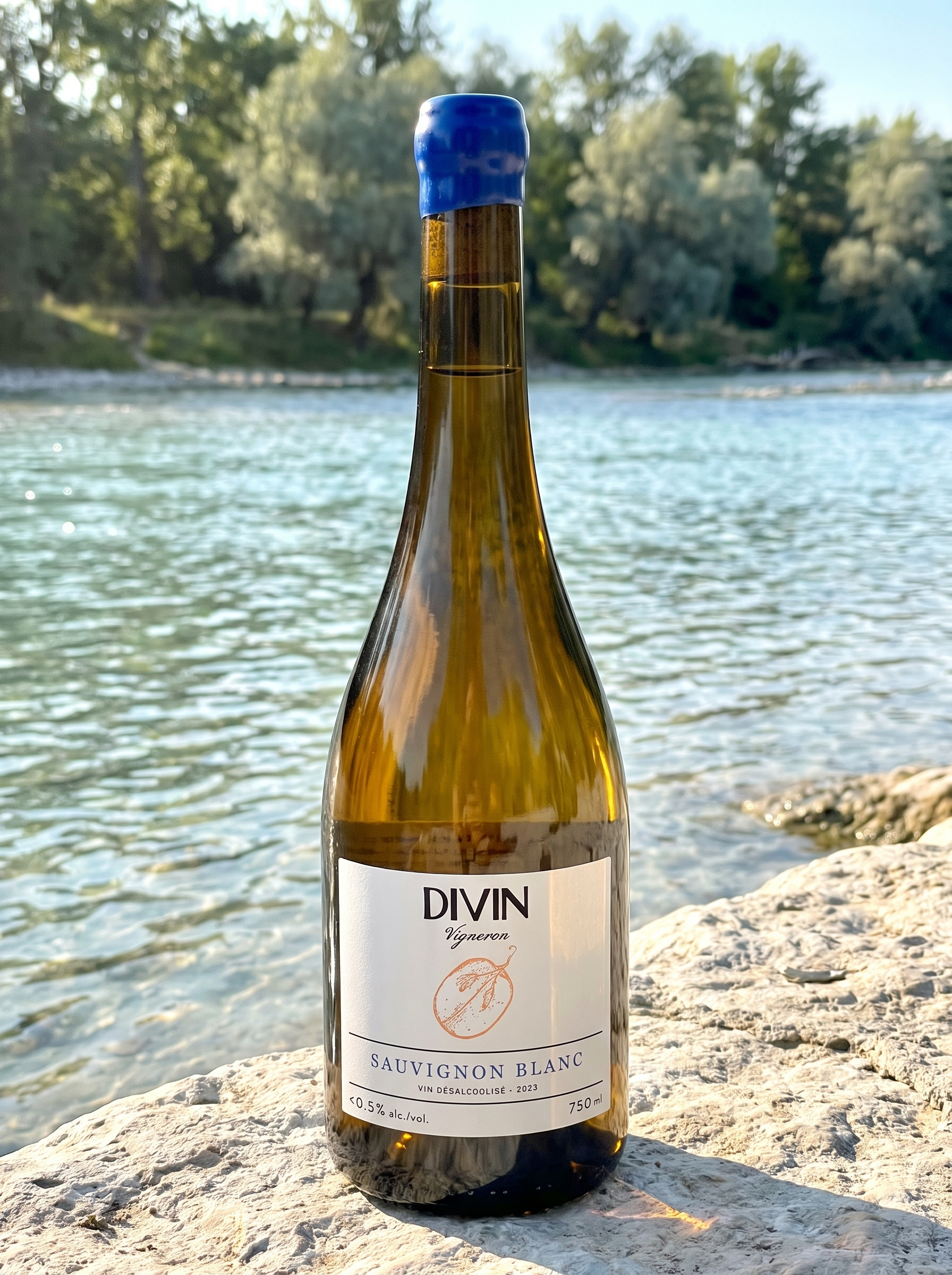 Divin Vigneron Sauvignon Blanc De-Alcoholised White Wine <0.5% 750ml DIVIN