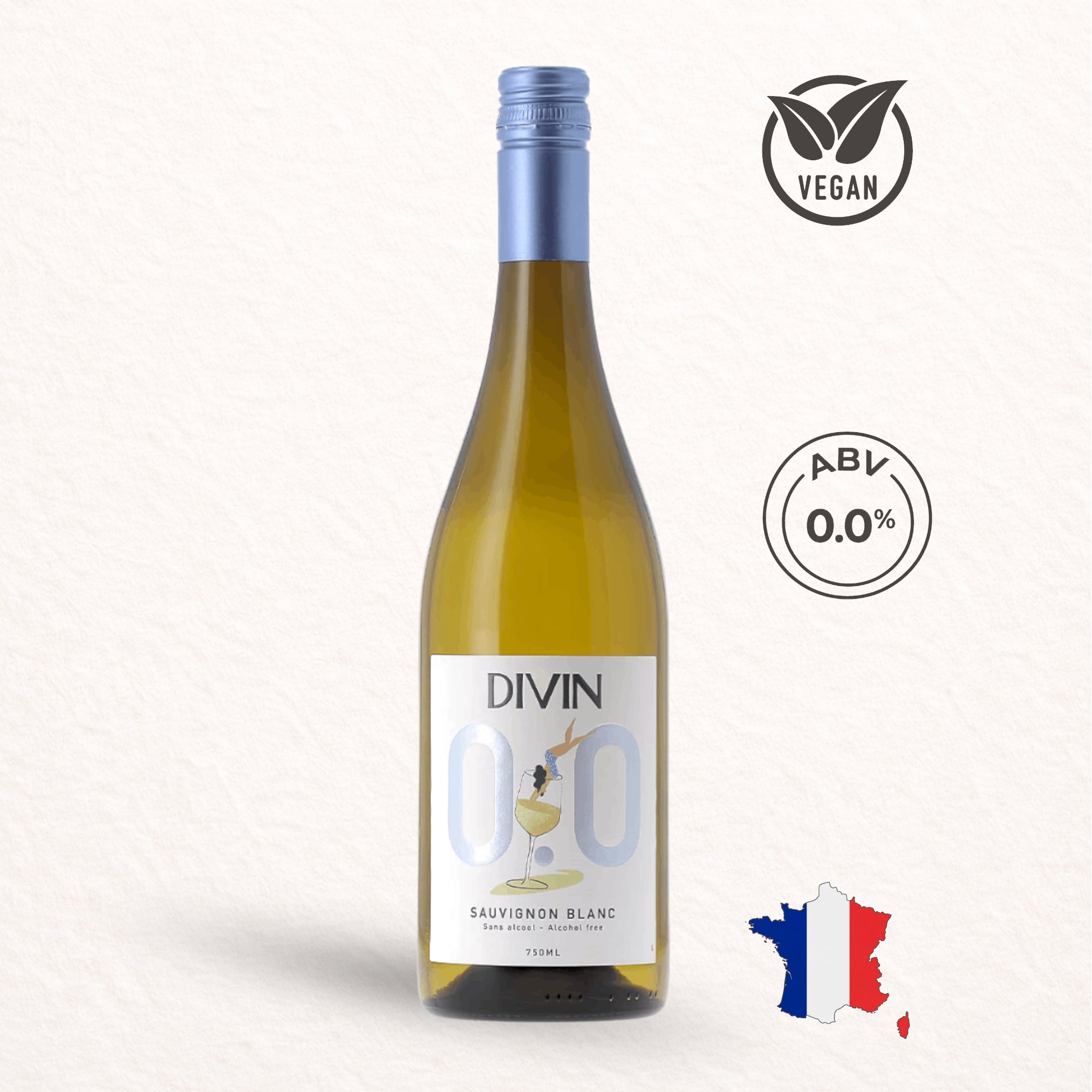 DIVIN Sauvignon Blanc Alcohol Free White Wine 0.0% 750ml DIVIN