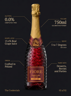 Fiore Dark Rose Alcohol Free Sparkling Drink 0.0% 750ml Fiore