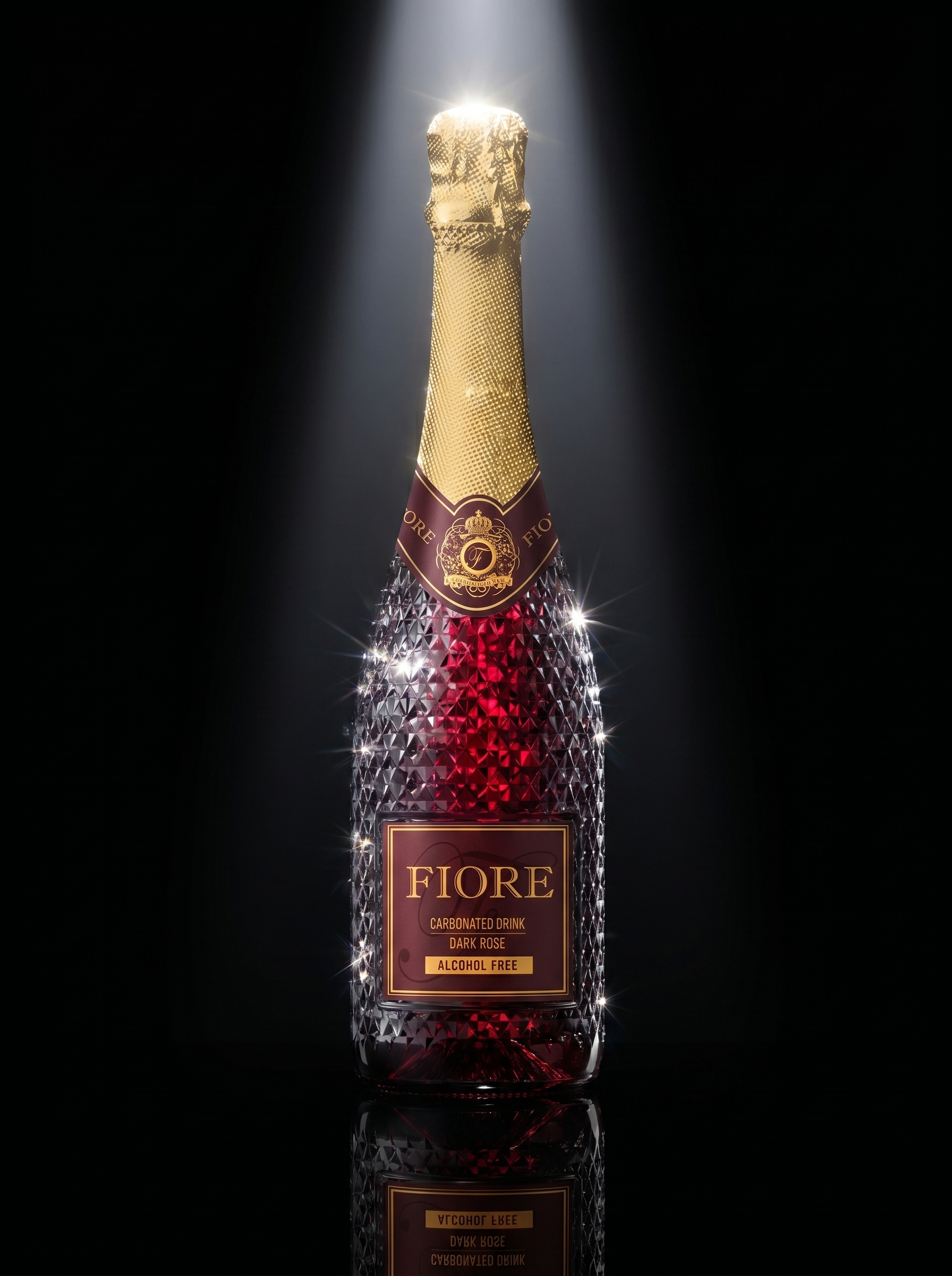 Fiore Dark Rose Alcohol Free Sparkling Drink 0.0% 750ml Fiore