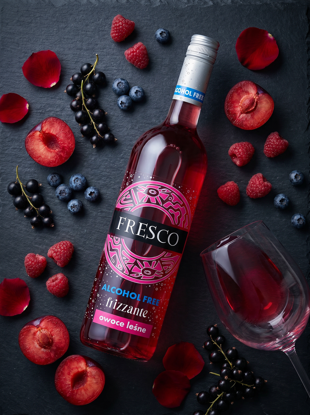 Fresco Frizzante Forest Fruits Alcohol Free Sparkling Wine 0.0% 750ml Fresco