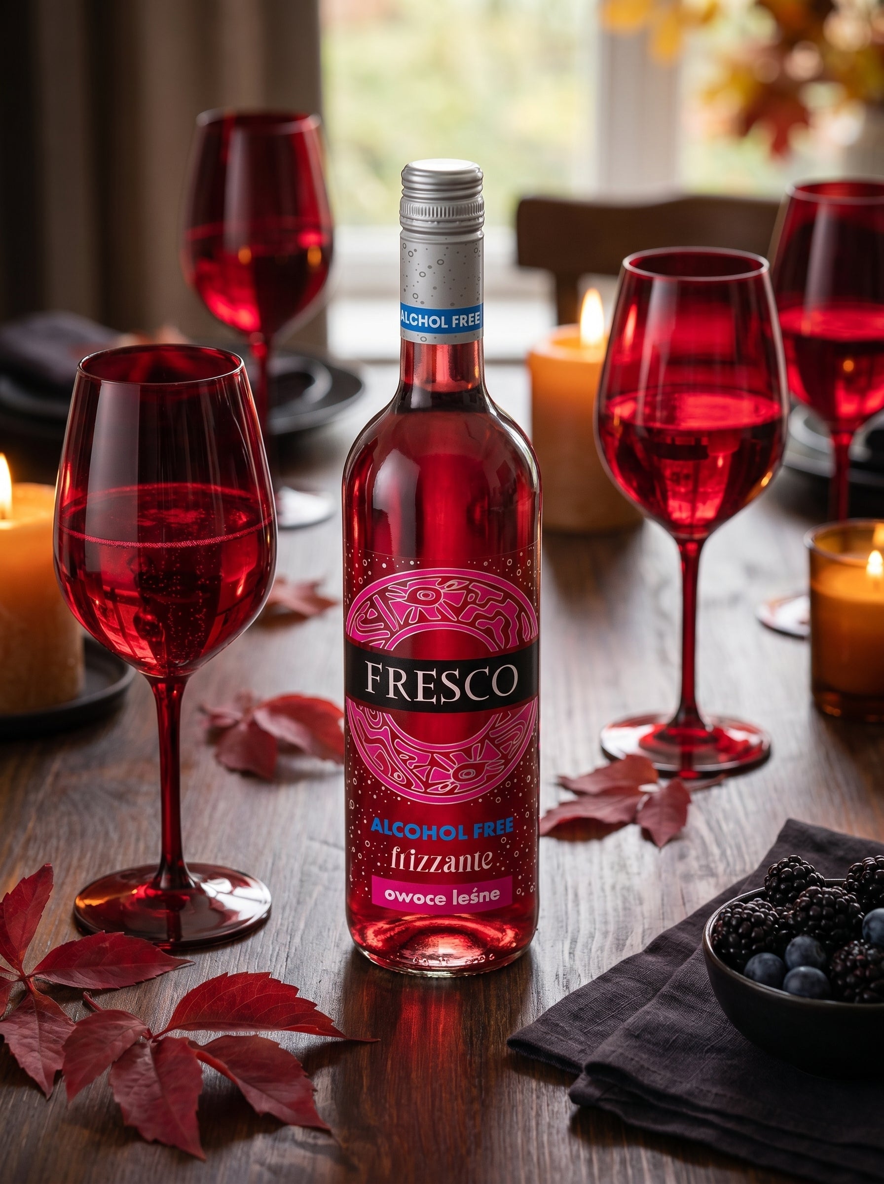 Fresco Frizzante Forest Fruits Alcohol Free Sparkling Wine 0.0% 750ml Fresco