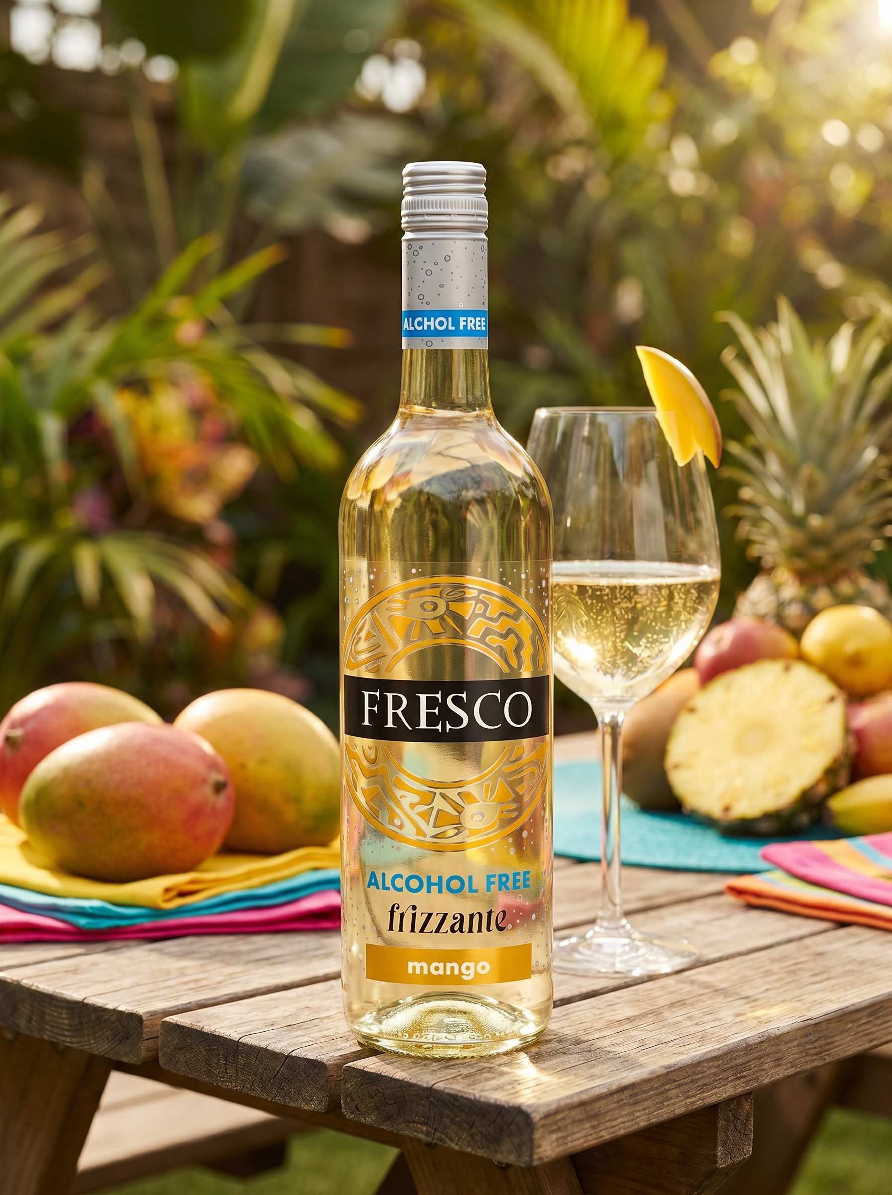 Fresco Frizzante Mango Alcohol Free Sparkling Wine 0.0% 750ml Fresco