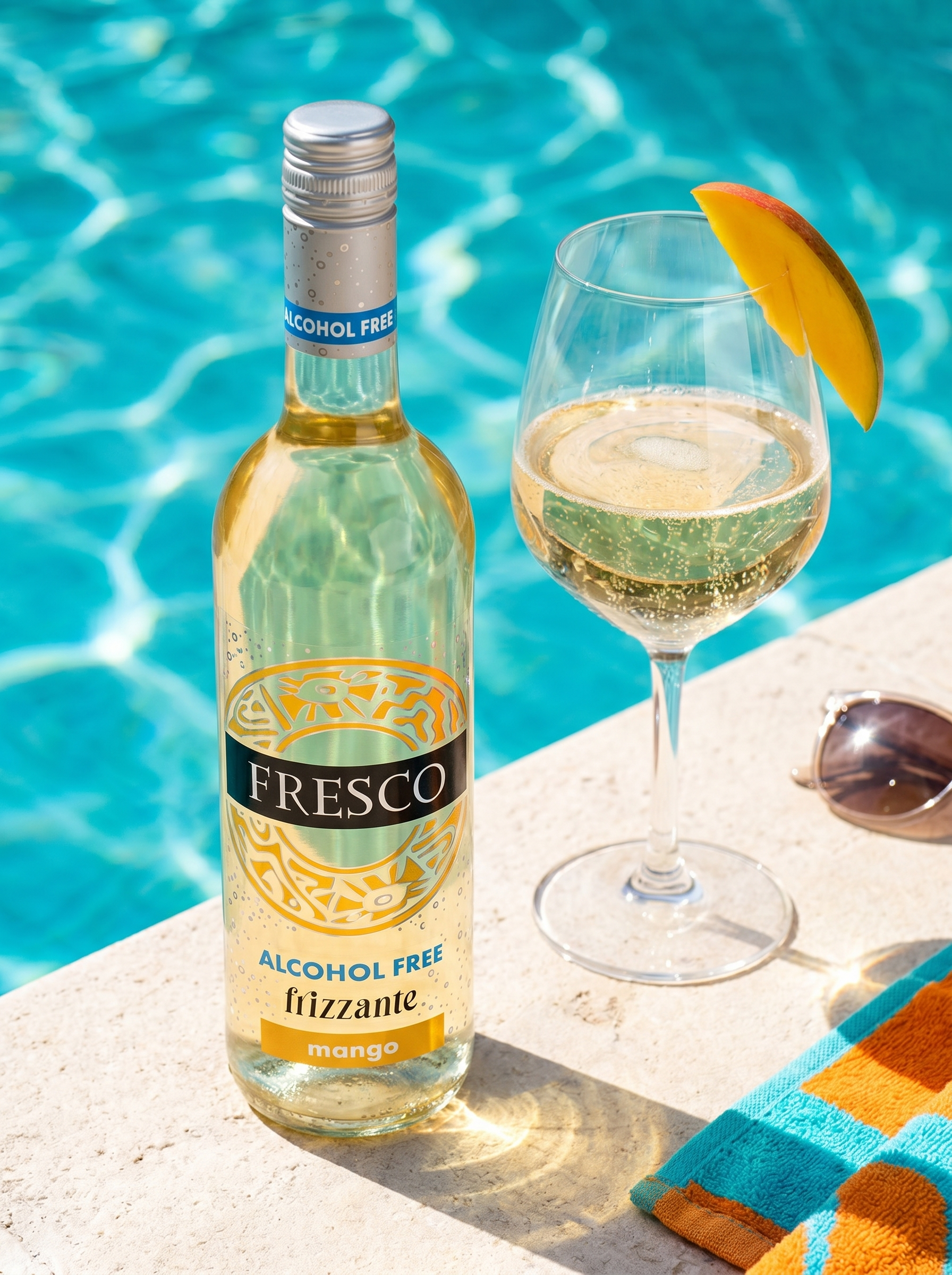 Fresco Frizzante Mango Alcohol Free Sparkling Wine 0.0% 750ml Fresco