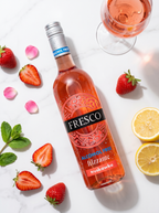 Fresco Frizzante Strawberry Alcohol Free Sparkling Wine 0.0% 750ml Fresco