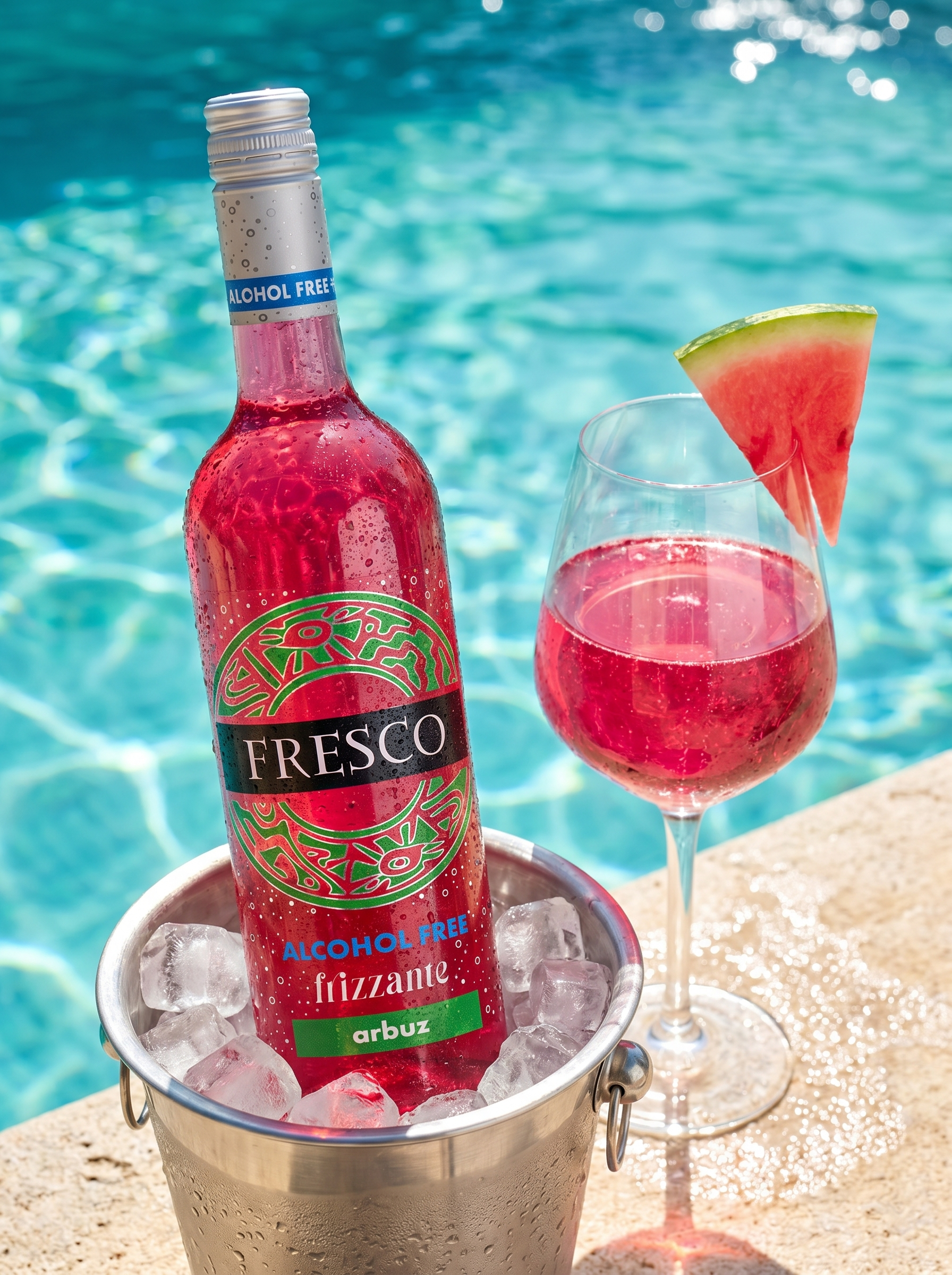 Fresco Frizzante Watermelon Alcohol Free Sparkling Wine 0.0% 750ml Fresco