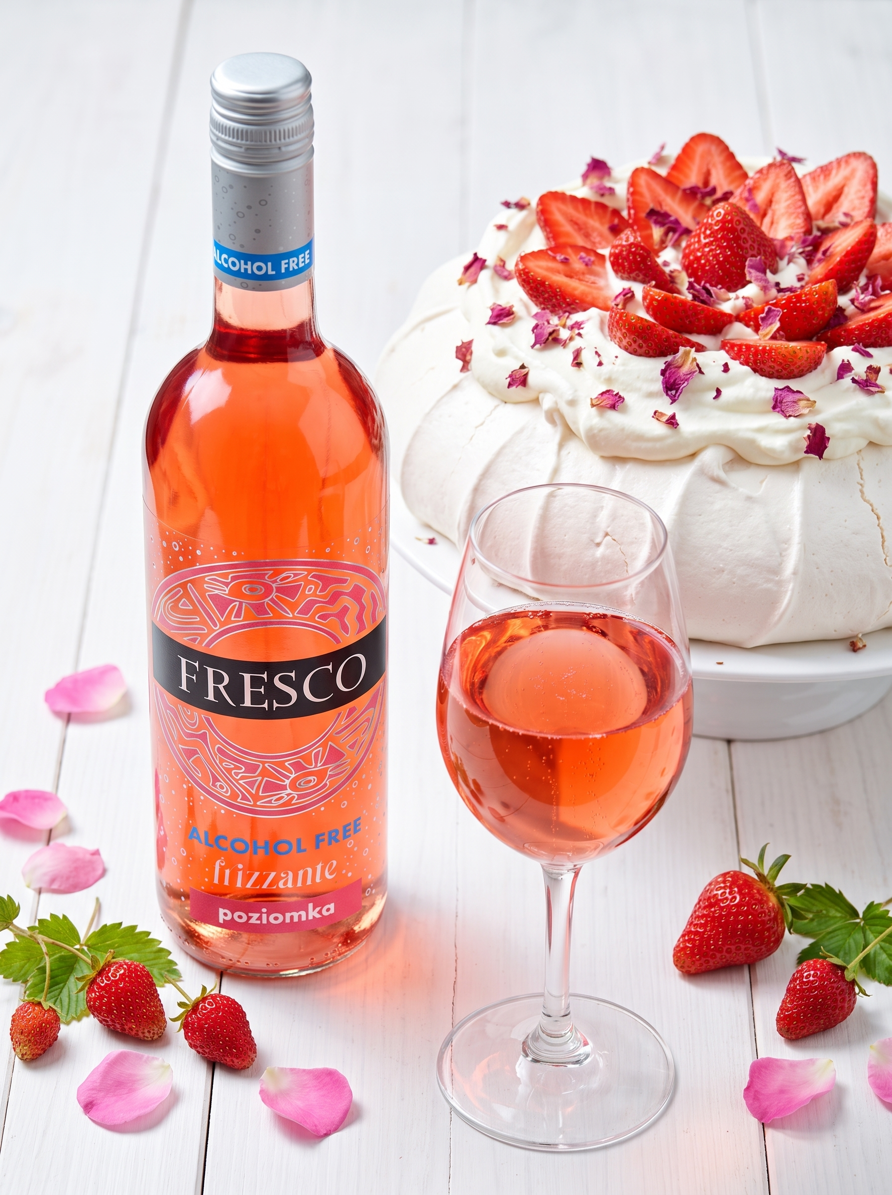 Fresco Frizzante Wild Strawberry Alcohol Free Sparkling Wine 0.0% 750ml Fresco
