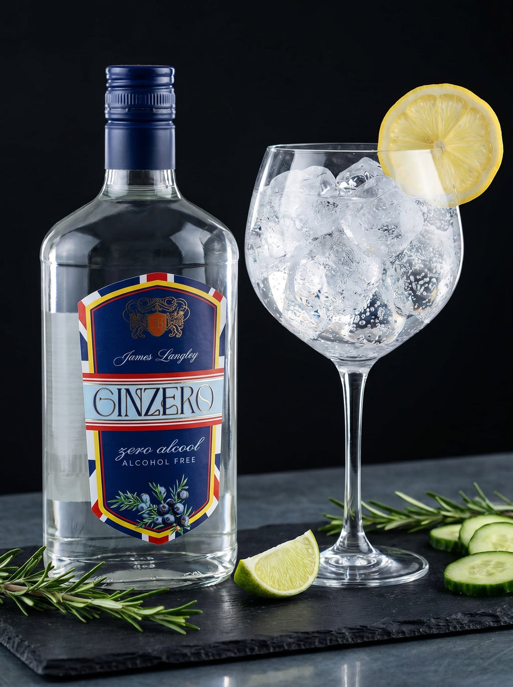 James Langley GINZERO Alcohol Free Gin Alternative 0.0% 700ml James Langley