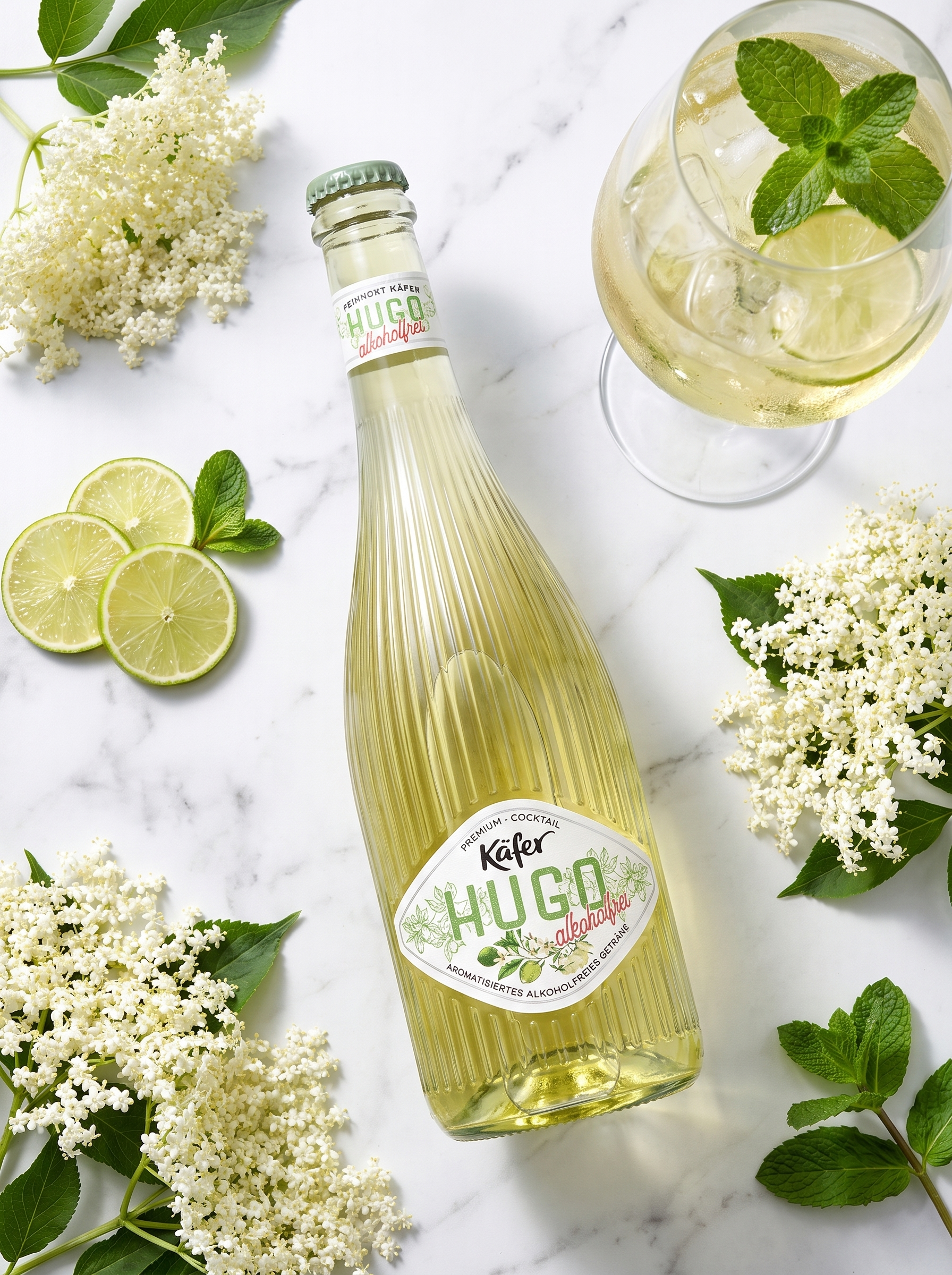Käfer Hugo Alkoholfrei Alcohol Free Elderflower Sparkling Mocktail 750ml Käfer