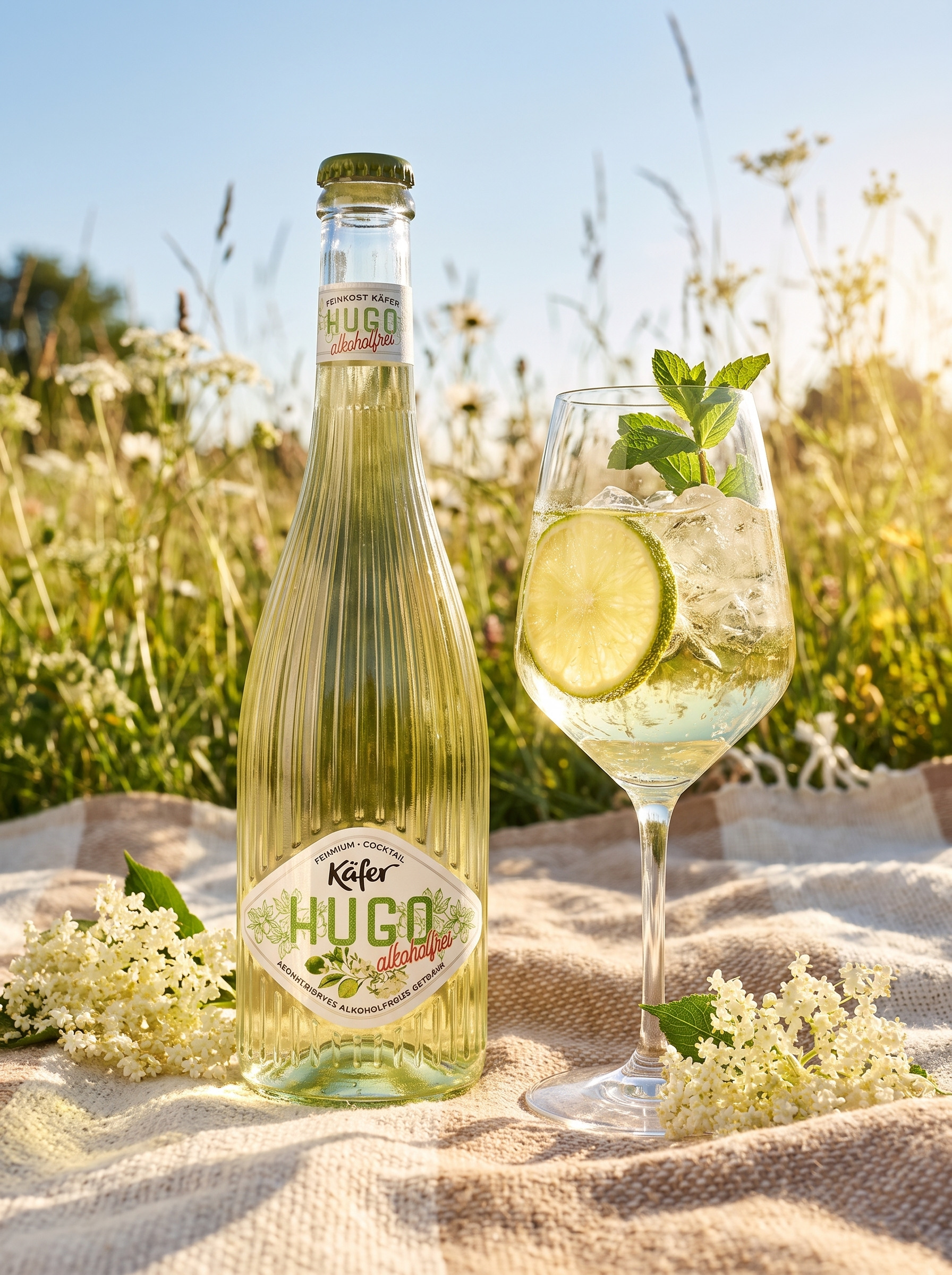 Käfer Hugo Alkoholfrei Alcohol Free Elderflower Sparkling Mocktail 750ml Käfer