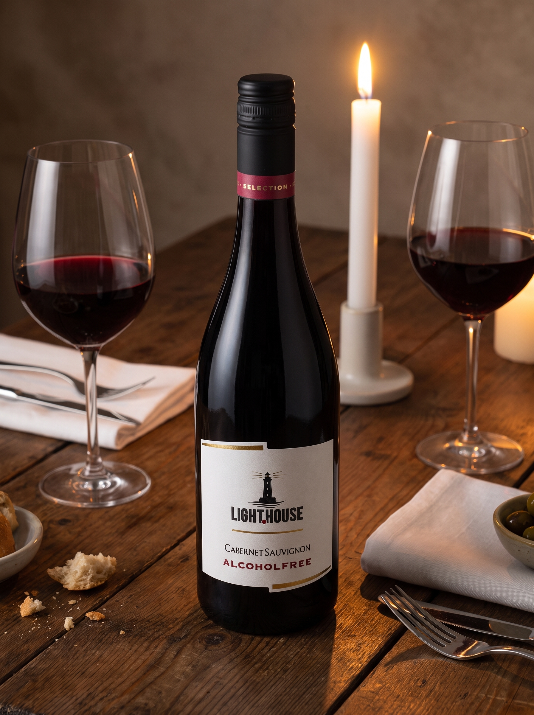 Light House Cabernet Sauvignon Alcohol Free Red Wine 750ml Light House