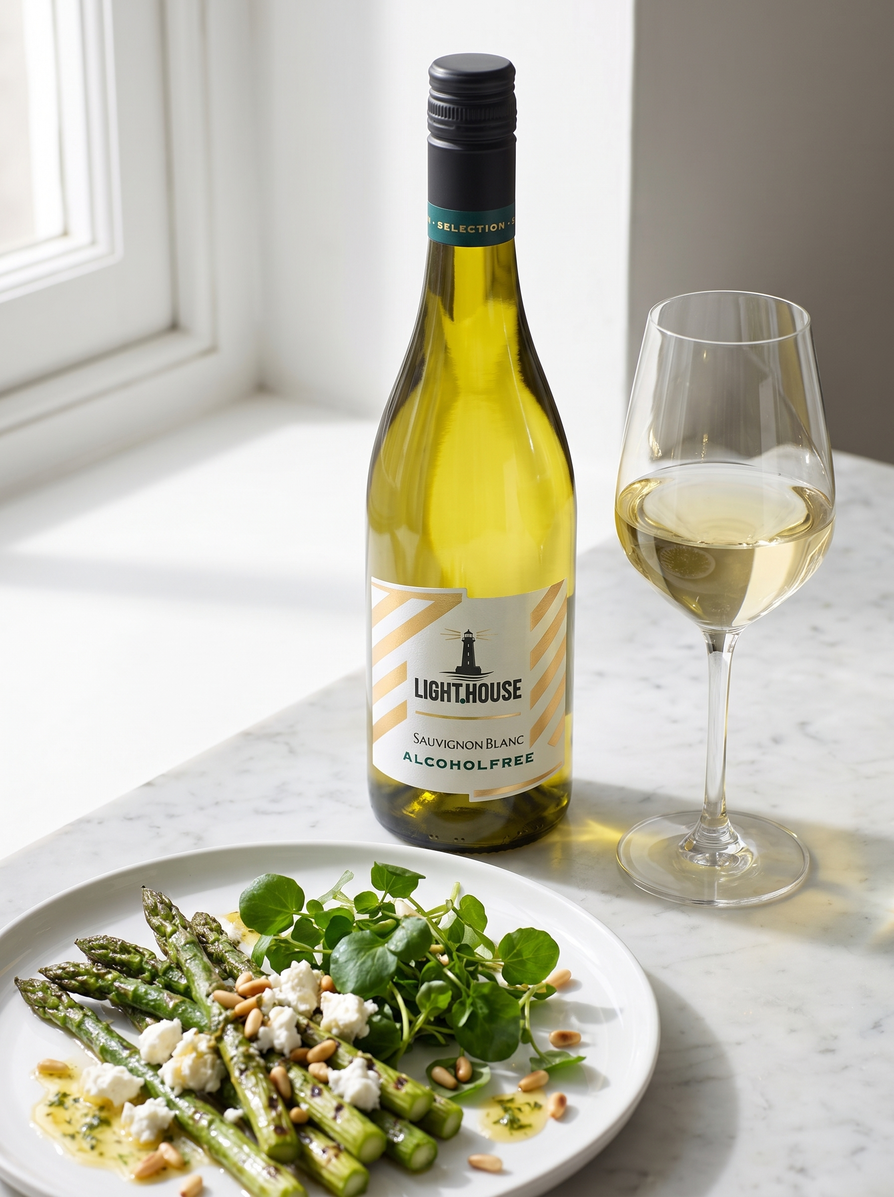 Light House Sauvignon Blanc Alcohol Free White Wine 750ml Light House