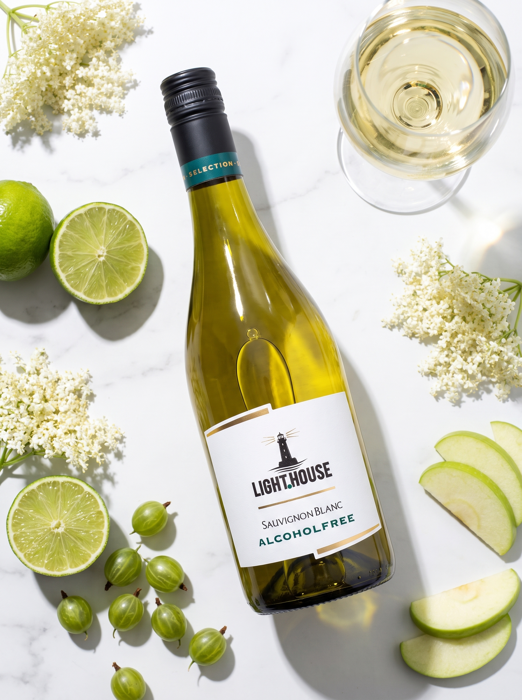 Light House Sauvignon Blanc Alcohol Free White Wine 750ml Light House