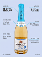 Moscato De Luxe Free Alcohol Free Sparkling Wine 0.0% 750ml Moscato De Luxe