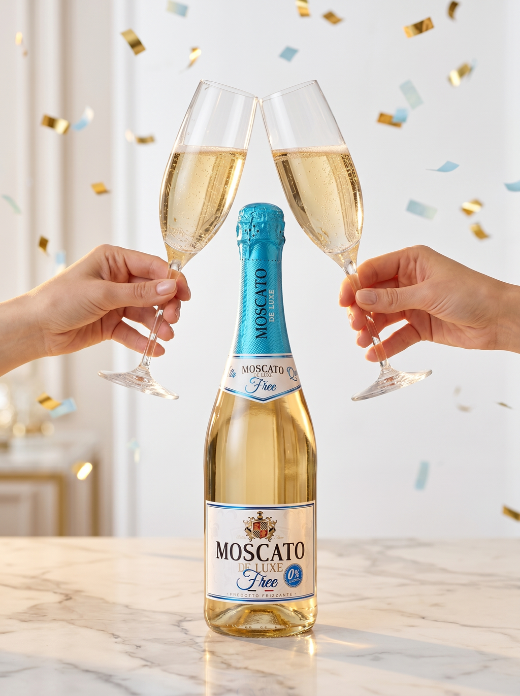 Moscato De Luxe Free Alcohol Free Sparkling Wine 0.0% 750ml Moscato De Luxe