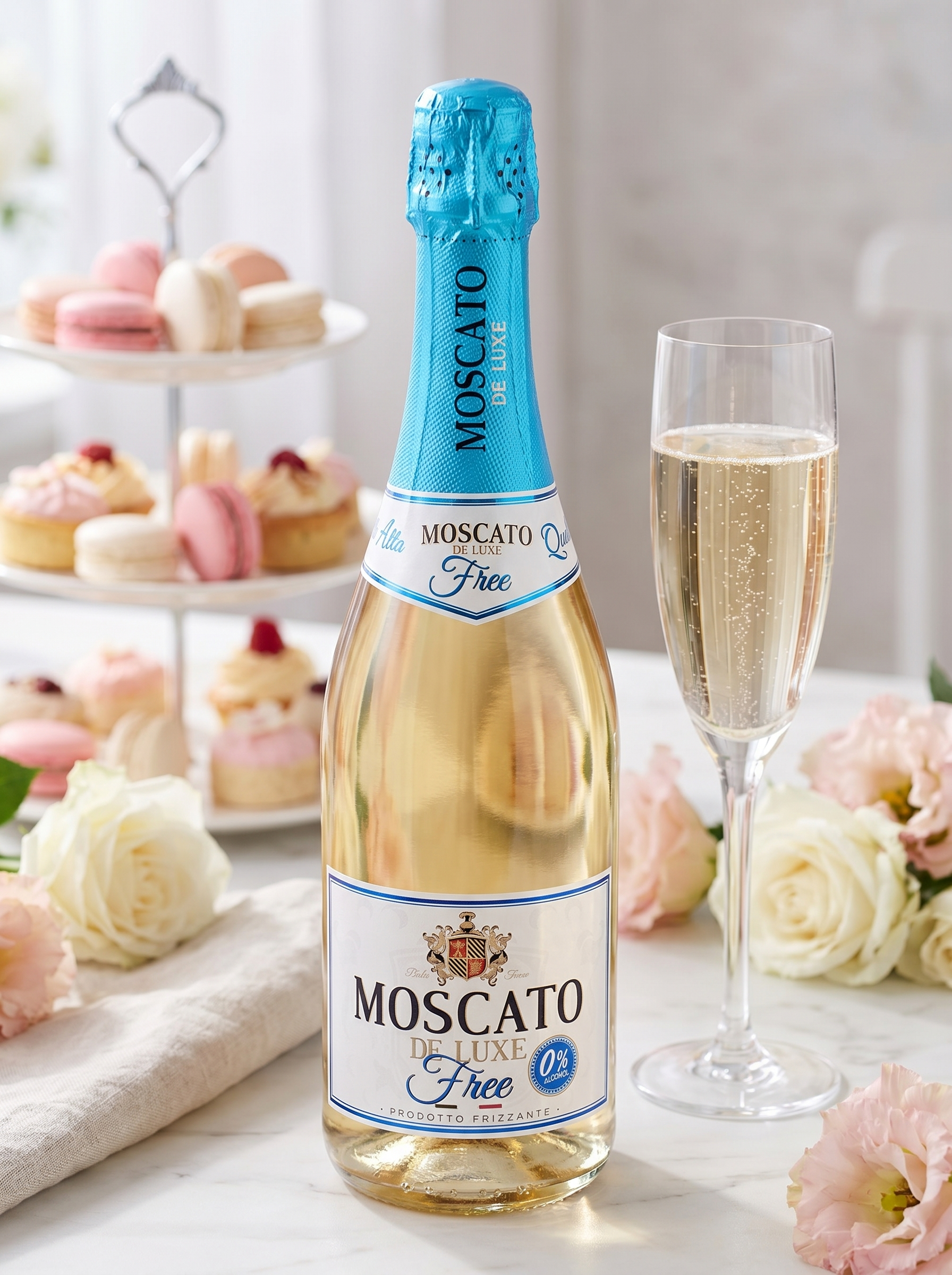 Moscato De Luxe Free Alcohol Free Sparkling Wine 0.0% 750ml Moscato De Luxe