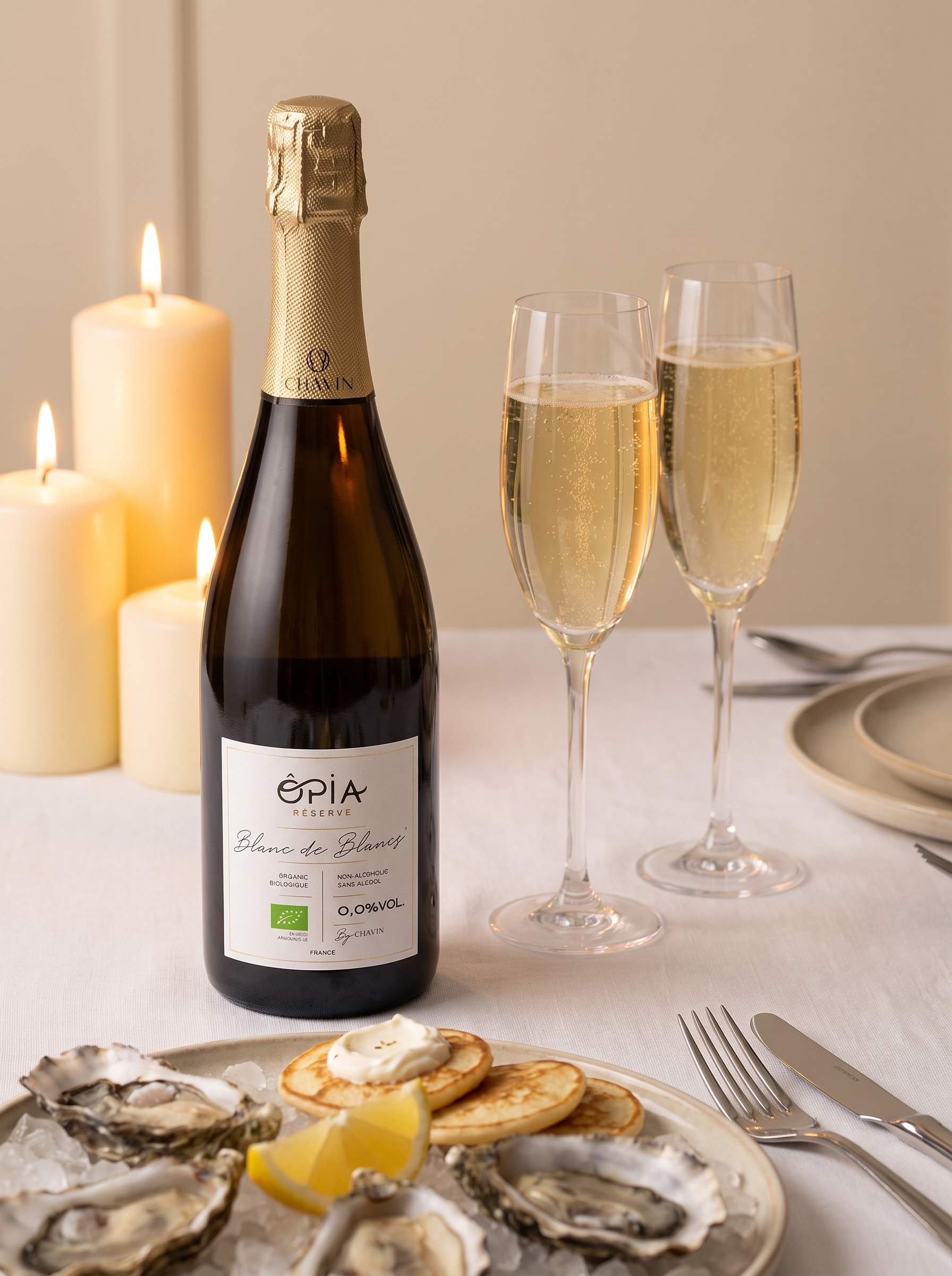ÔPIA® Blanc de Blancs Organic Alcohol Free Sparkling Wine 0.0% 750ml OPIA