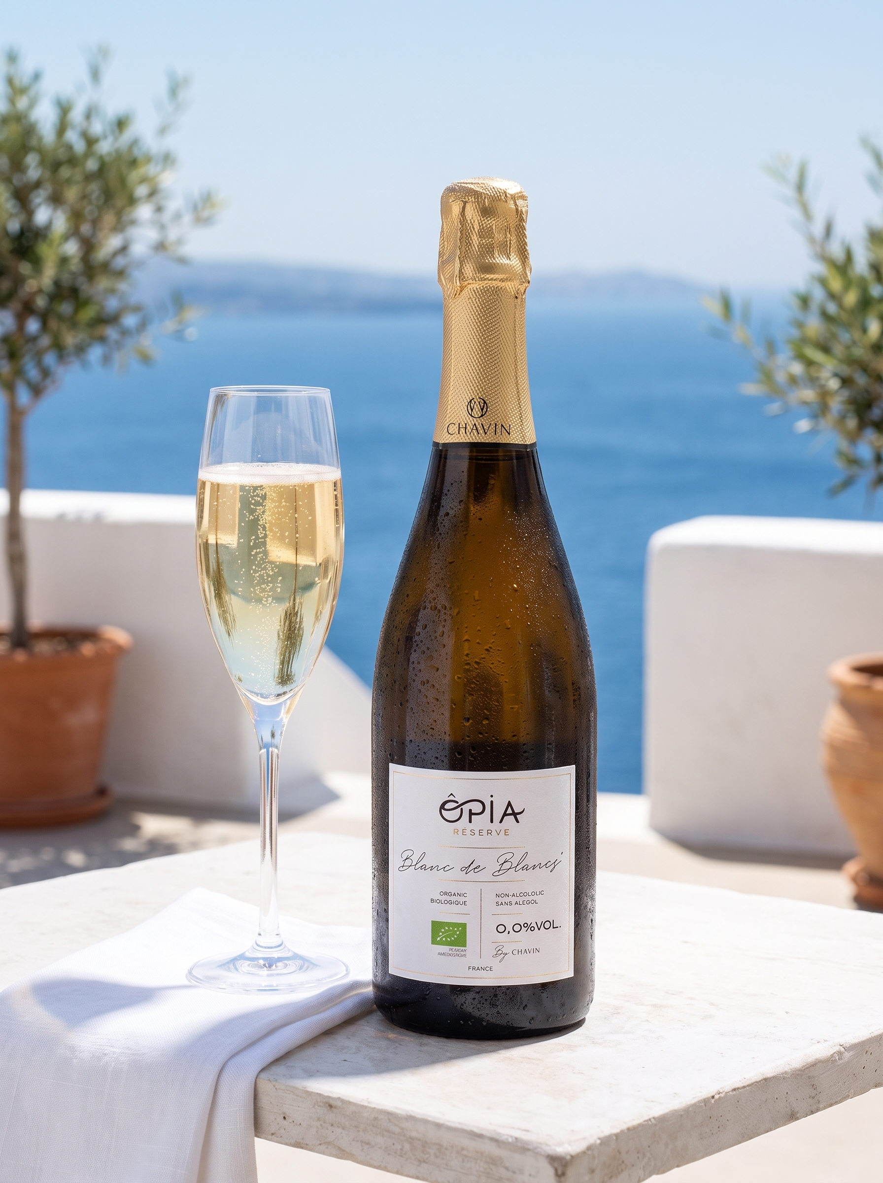 ÔPIA® Blanc de Blancs Organic Alcohol Free Sparkling Wine 0.0% 750ml OPIA