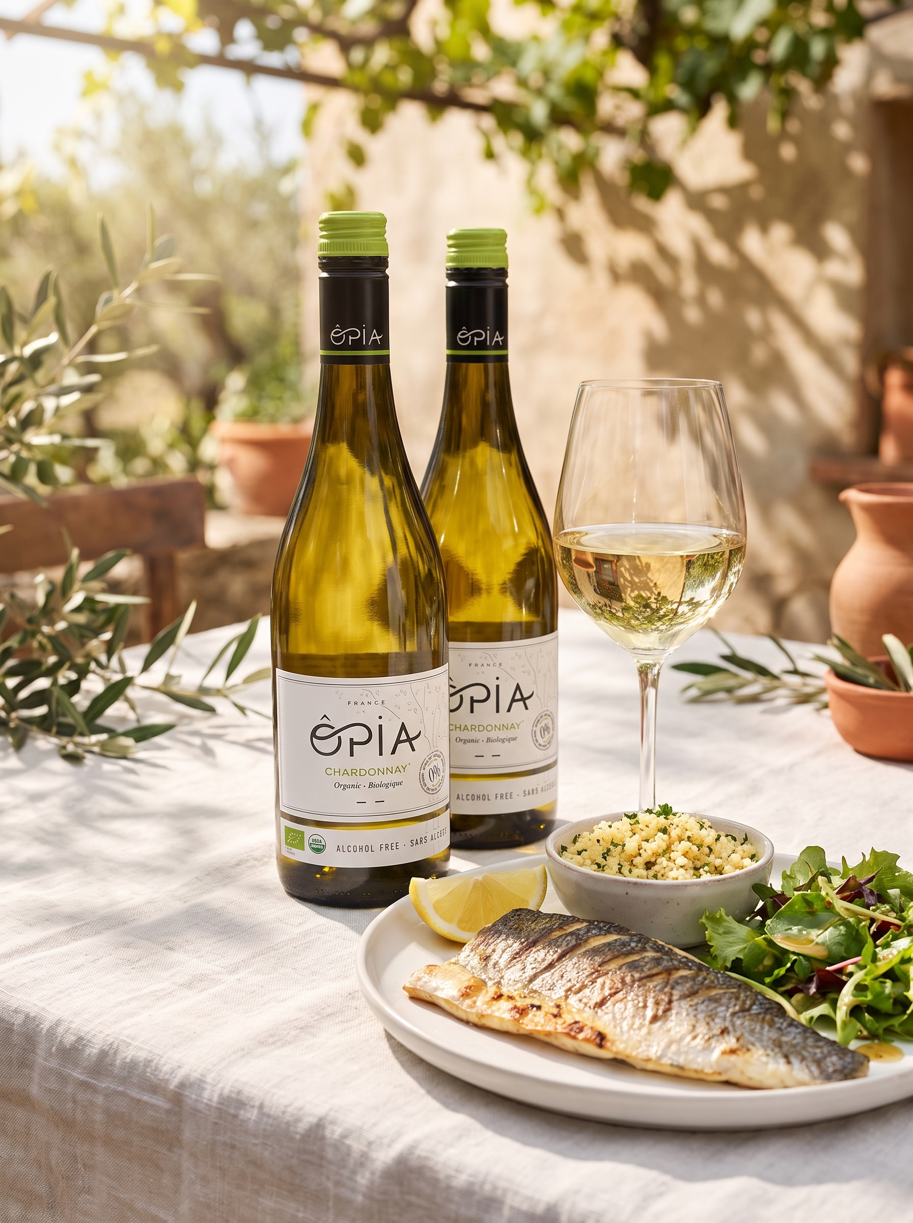 ÔPIA® Chardonnay Halal Alcohol Free White Wine 0.0% 750ml OPIA