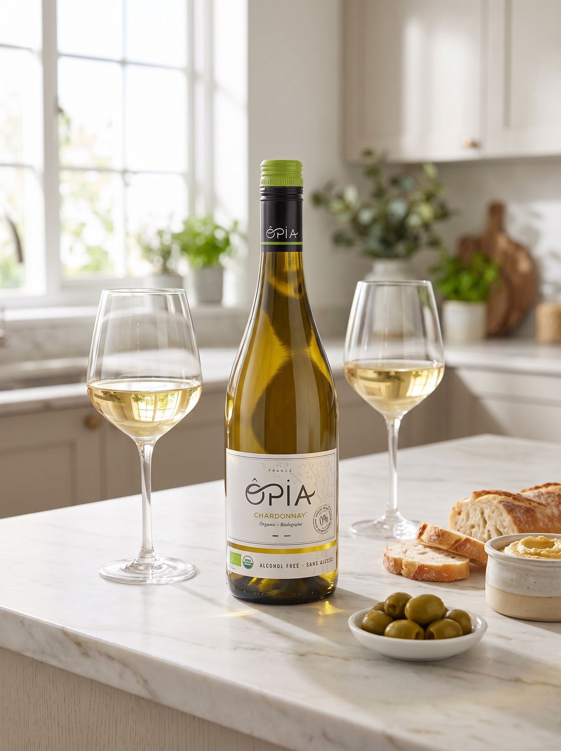 ÔPIA® Chardonnay Halal Alcohol Free White Wine 0.0% 750ml OPIA