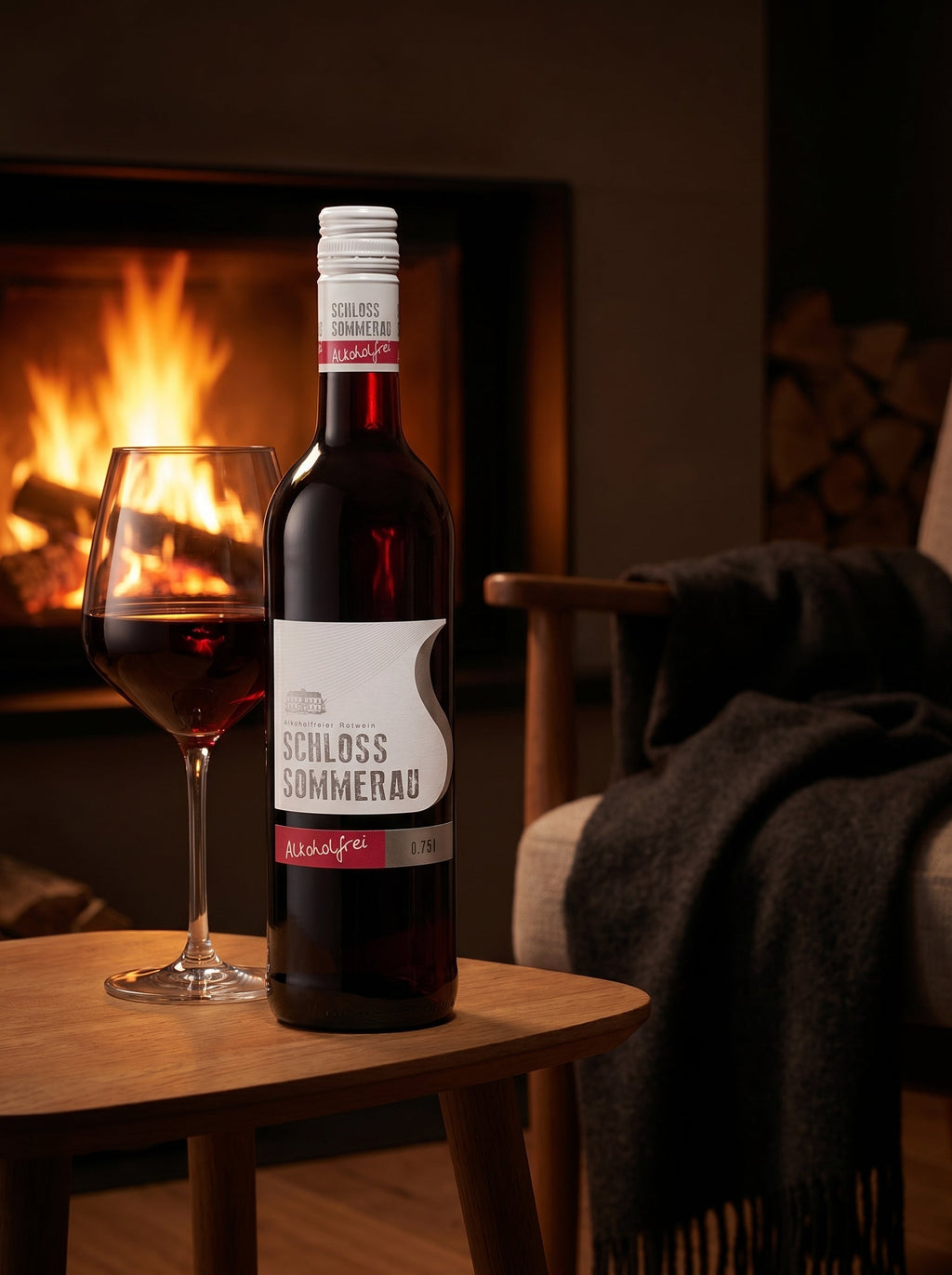 Schloss Sommerau Alcoholfrei Alcohol Free Red Wine 0.0% 750ml Schloss Sommerau