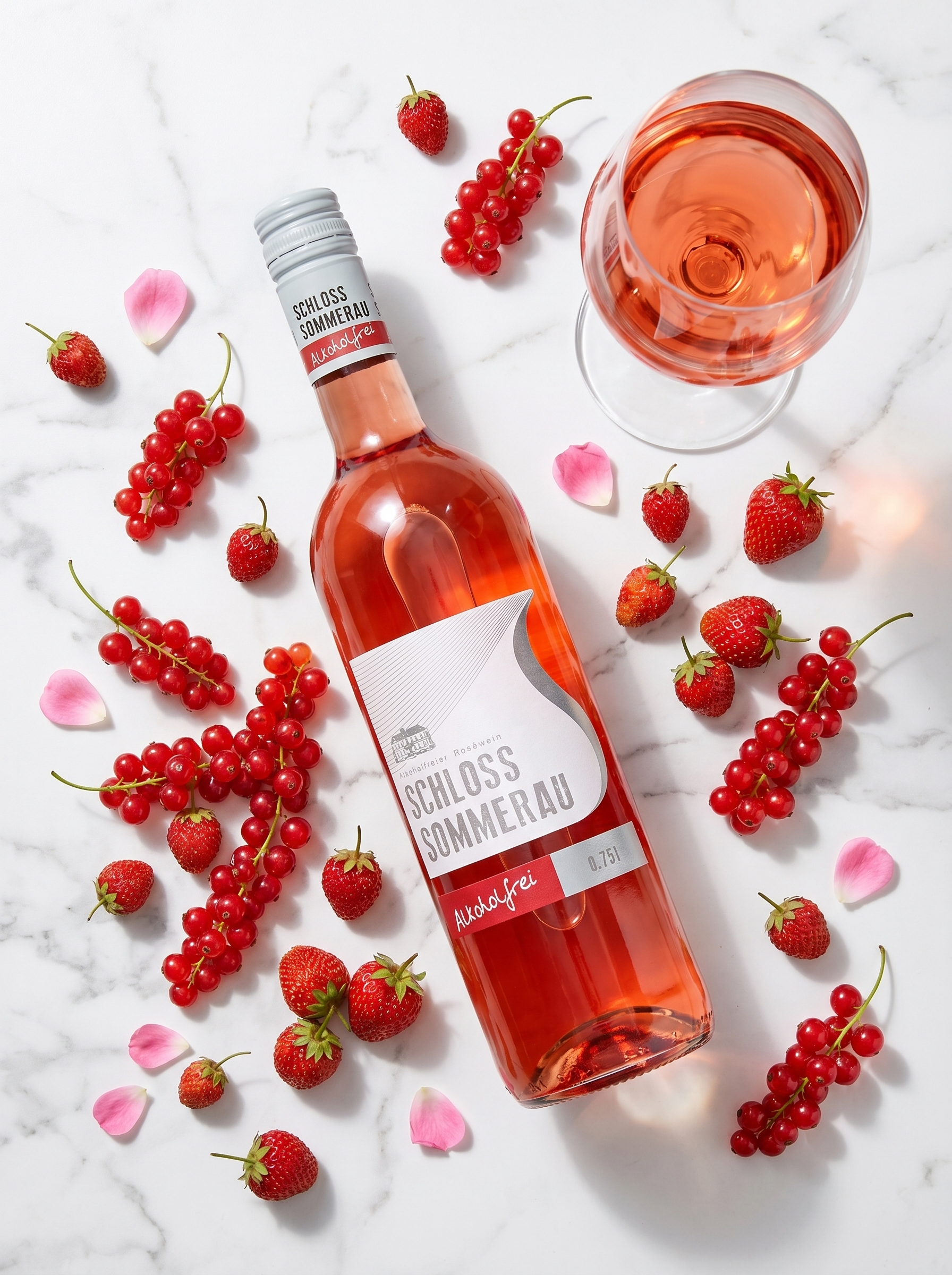 Schloss Sommerau Alcoholfrei Alcohol Free Rosé Wine 750ml Schloss Sommerau