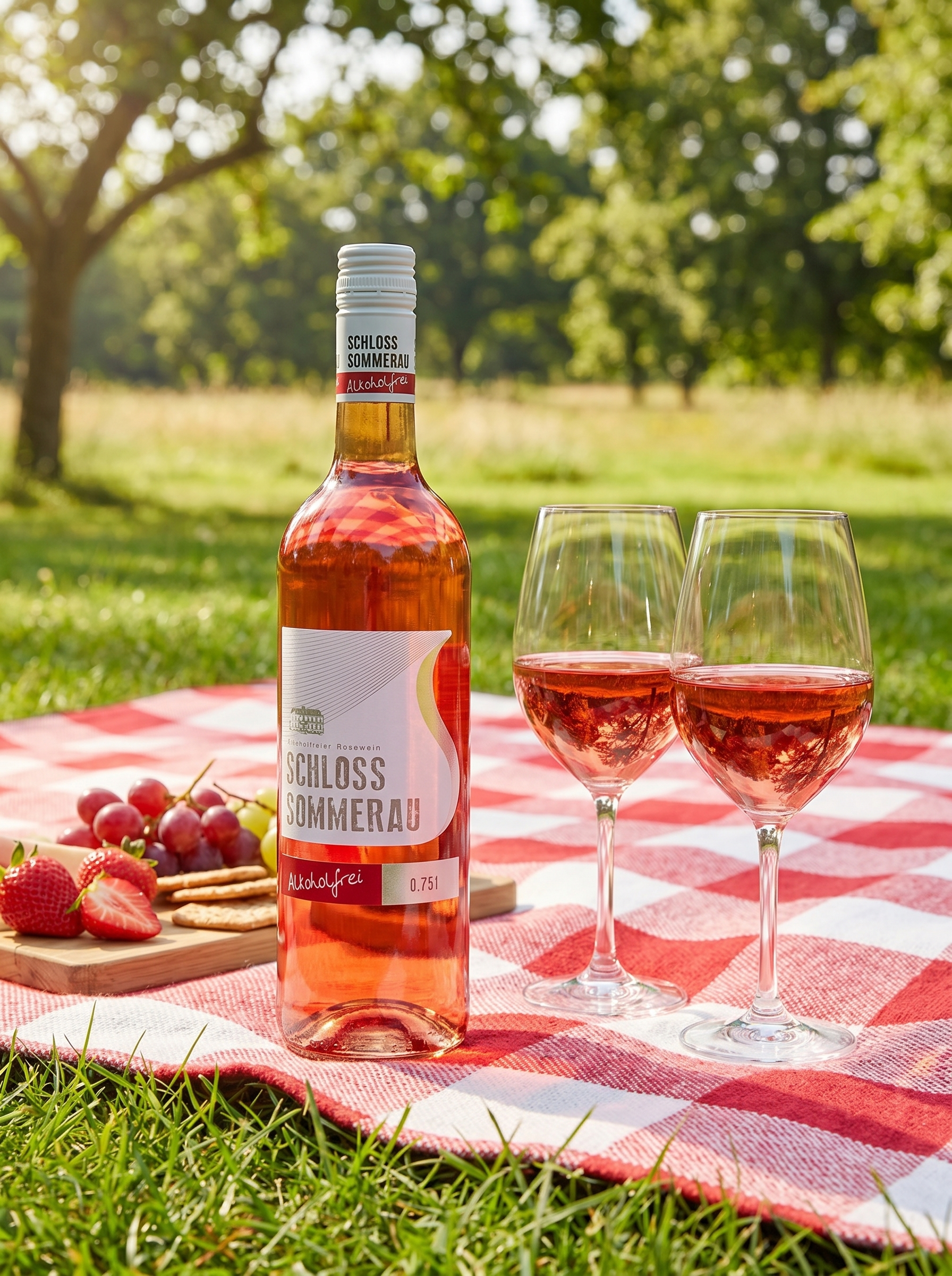 Schloss Sommerau Alcoholfrei Alcohol Free Rosé Wine 750ml Schloss Sommerau