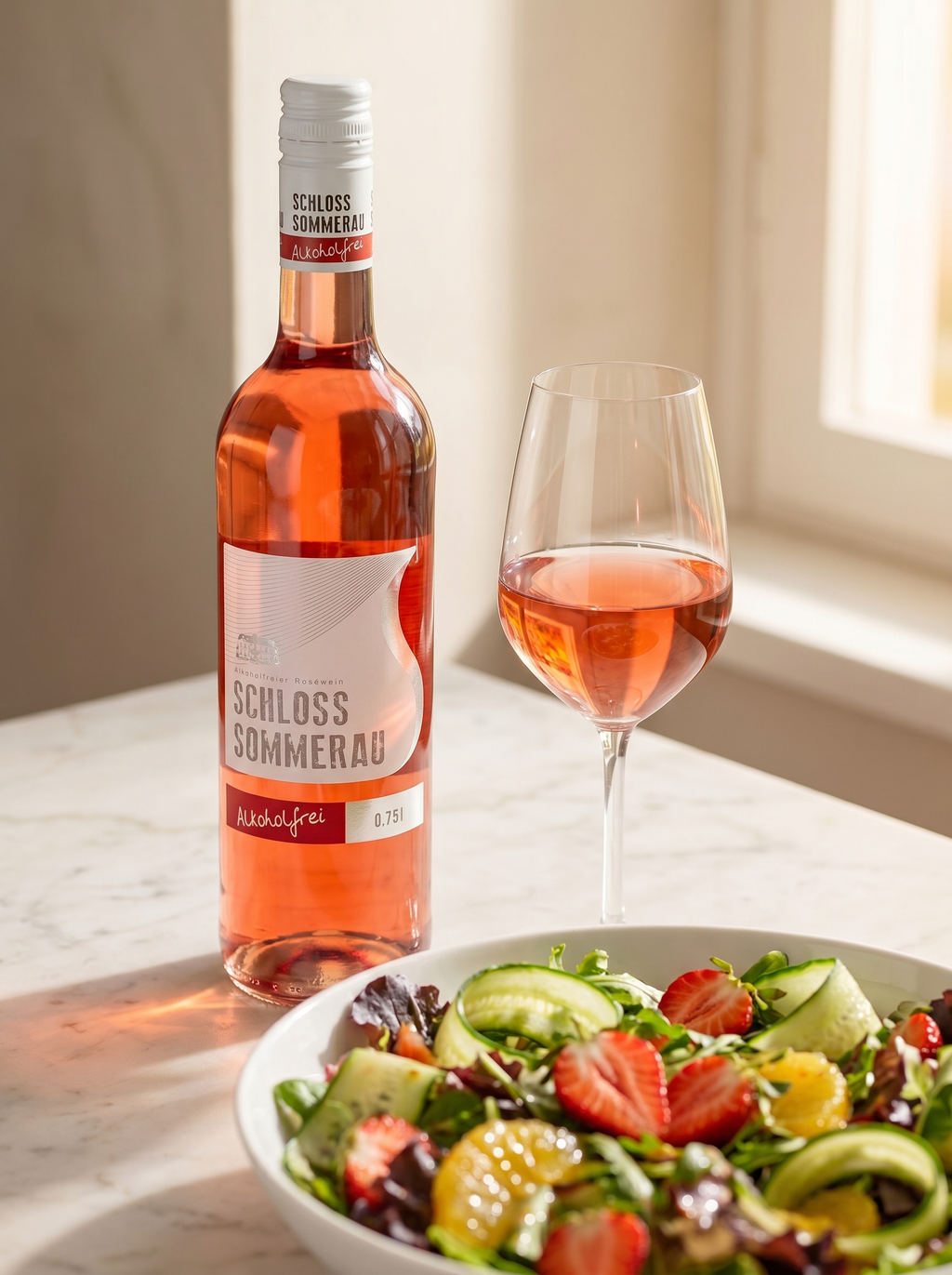 Schloss Sommerau Alcoholfrei Alcohol Free Rosé Wine 750ml Schloss Sommerau