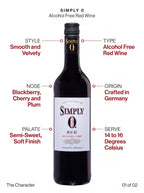 Simply 0 Alcohol Free Red Wine 750ml Simply 0