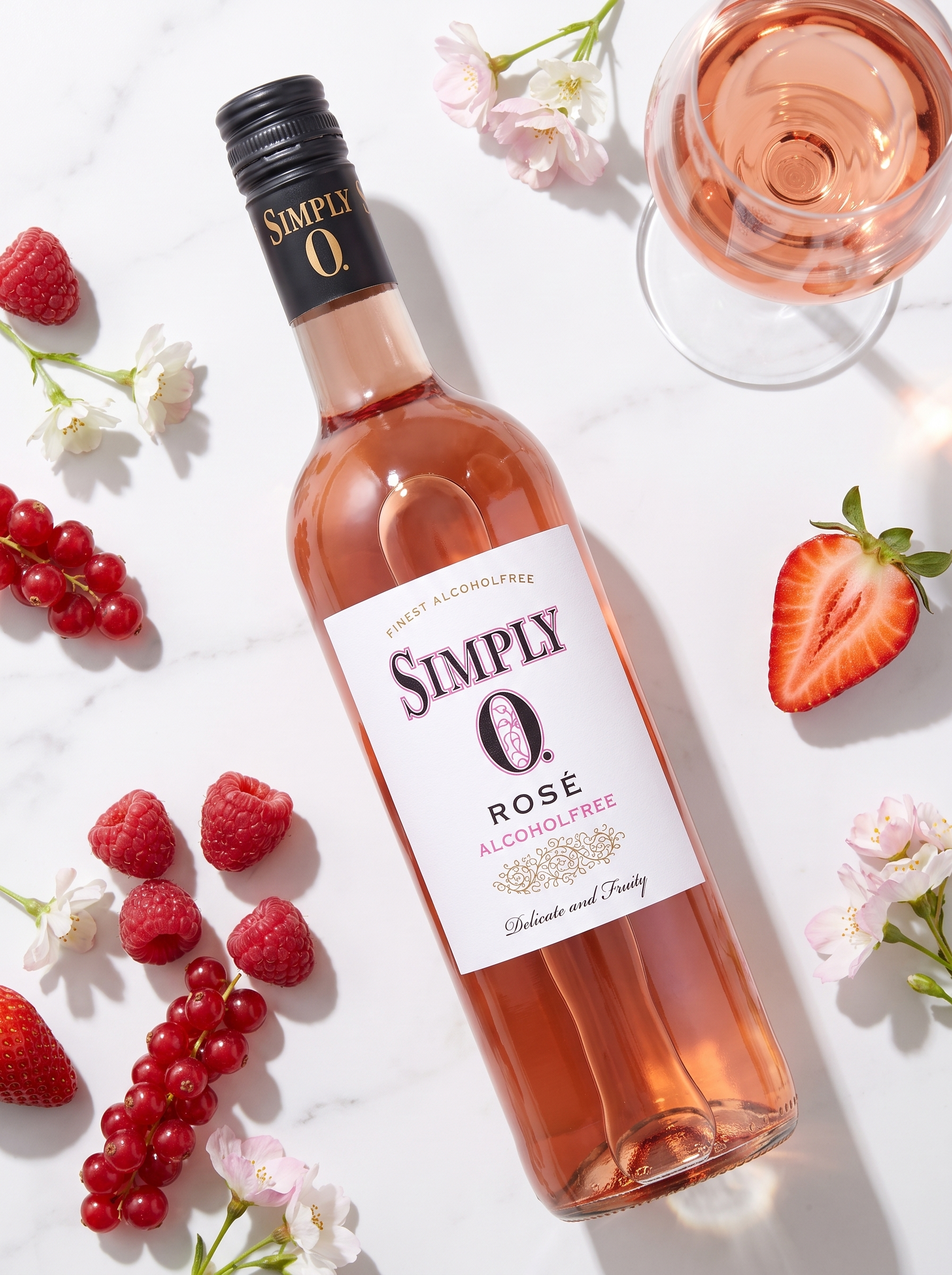 Simply 0 Alcohol Free Rosé Wine 750ml Simply 0