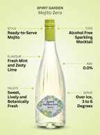 Spirit Garden Mojito Zero Alcohol Free Sparkling Mocktail 0.0% 750ml Spirit Garden